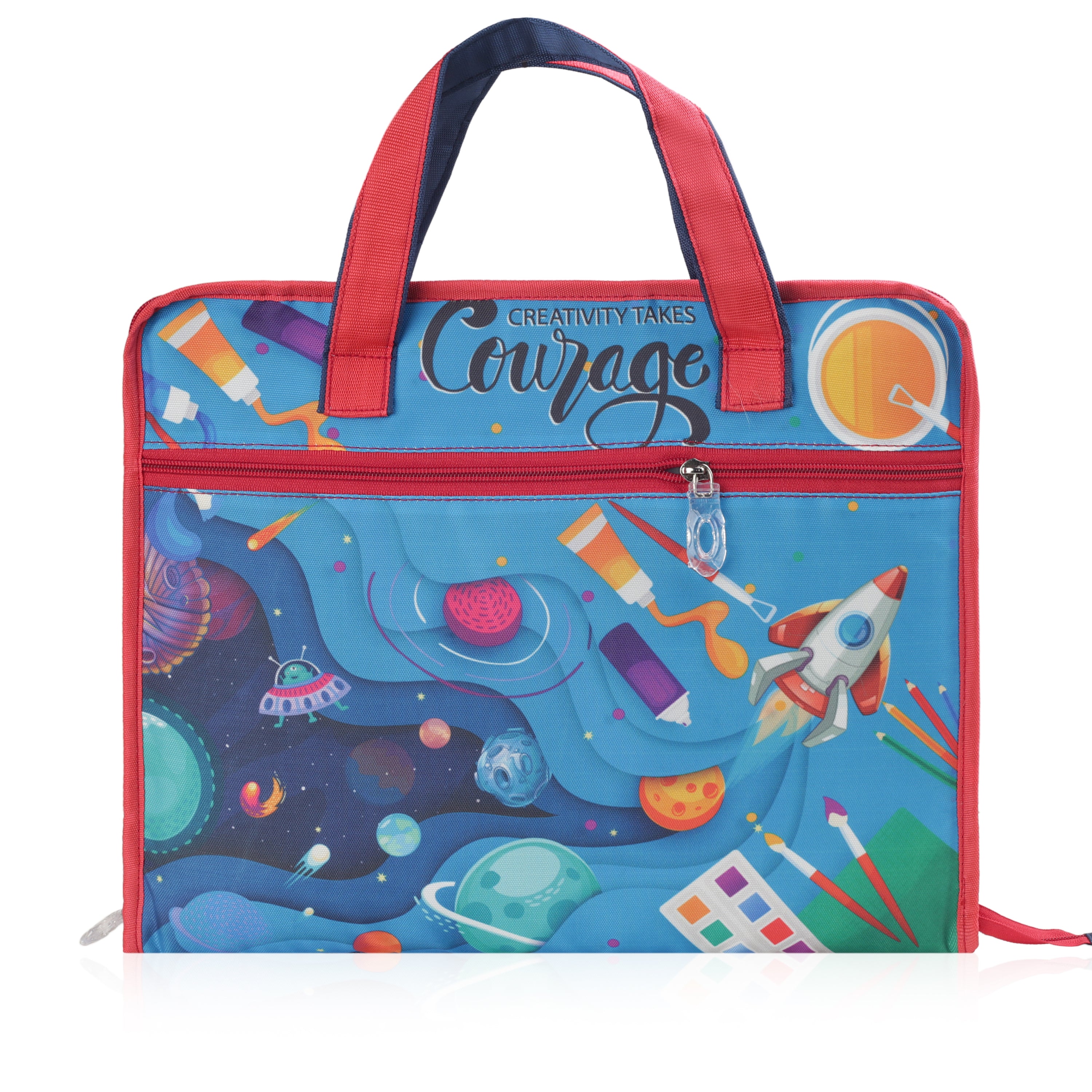 Echo Boomers A4 Kids Drawing Bag | Art & Stationery Organizer with Zipper Pocket