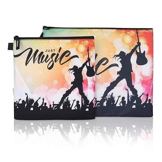 Echo Boomers Music Concert Theme Printed Twin Folder Set | Padded & Waterproof