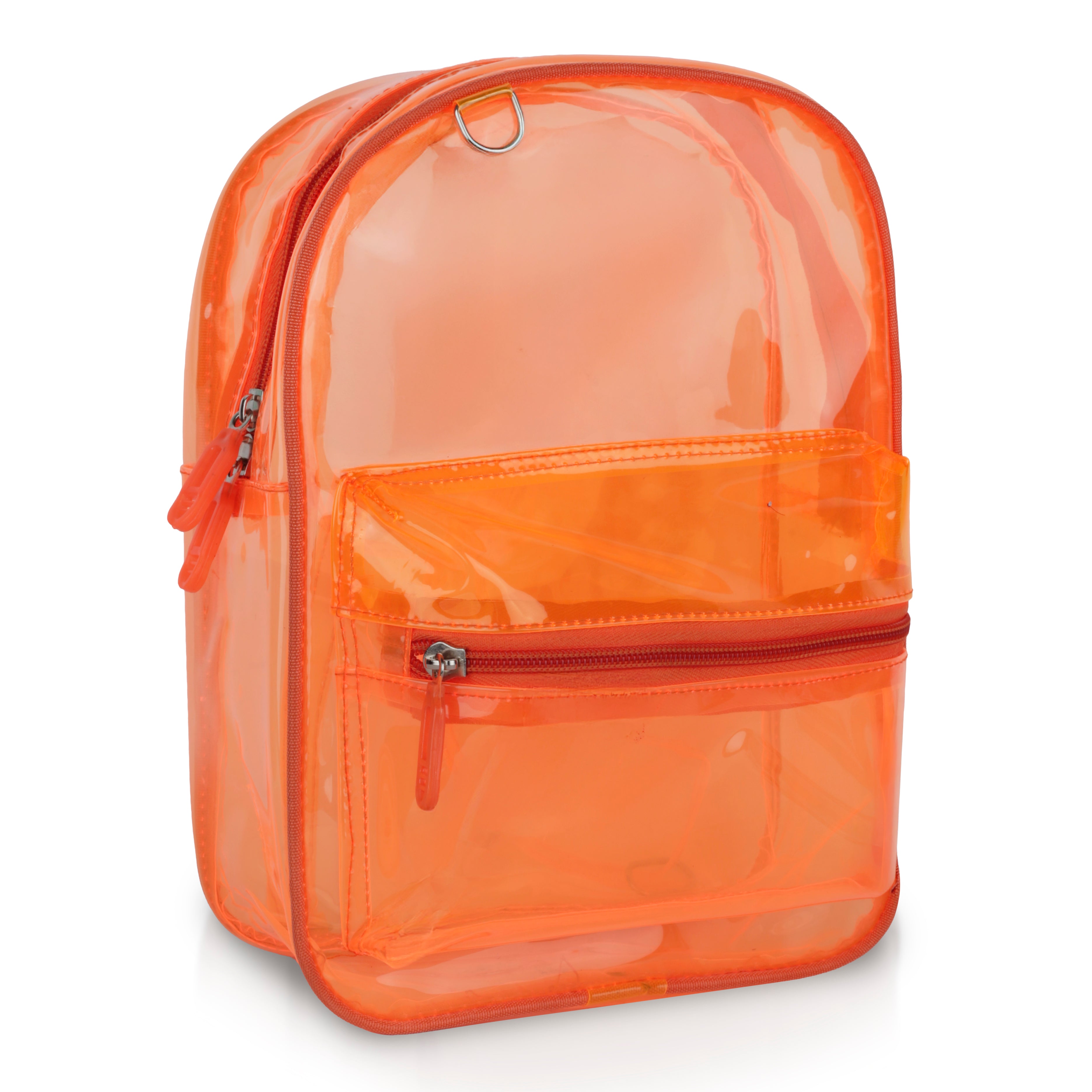Echo Boomers Stylish Transparent Jelly Backpack | Trendy Neon  Clear Bag | 50 GSM Waterproof PVC School, College & Travel Backpack with Front Zipper Pocket