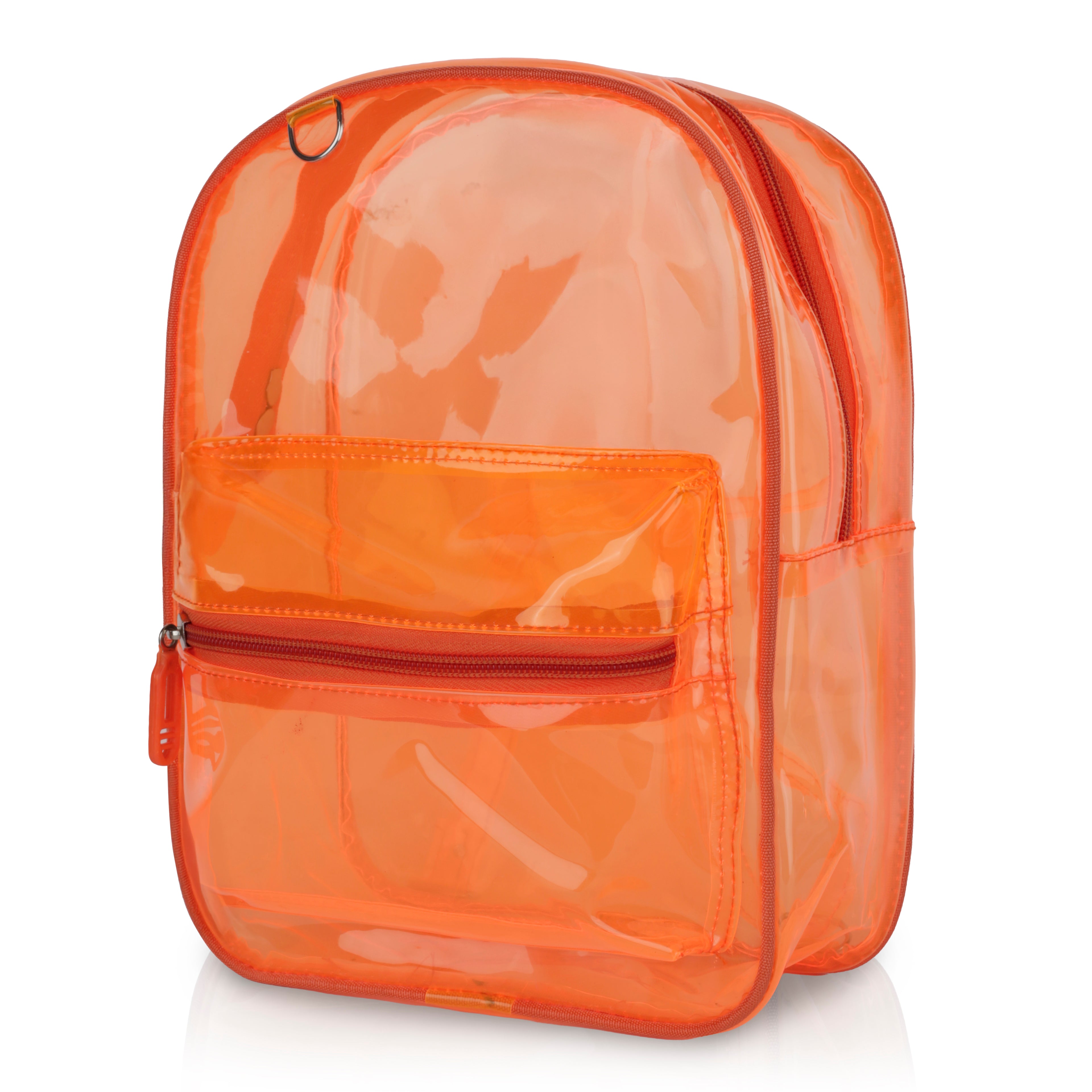 Echo Boomers Stylish Transparent Jelly Backpack | Trendy Neon  Clear Bag | 50 GSM Waterproof PVC School, College & Travel Backpack with Front Zipper Pocket