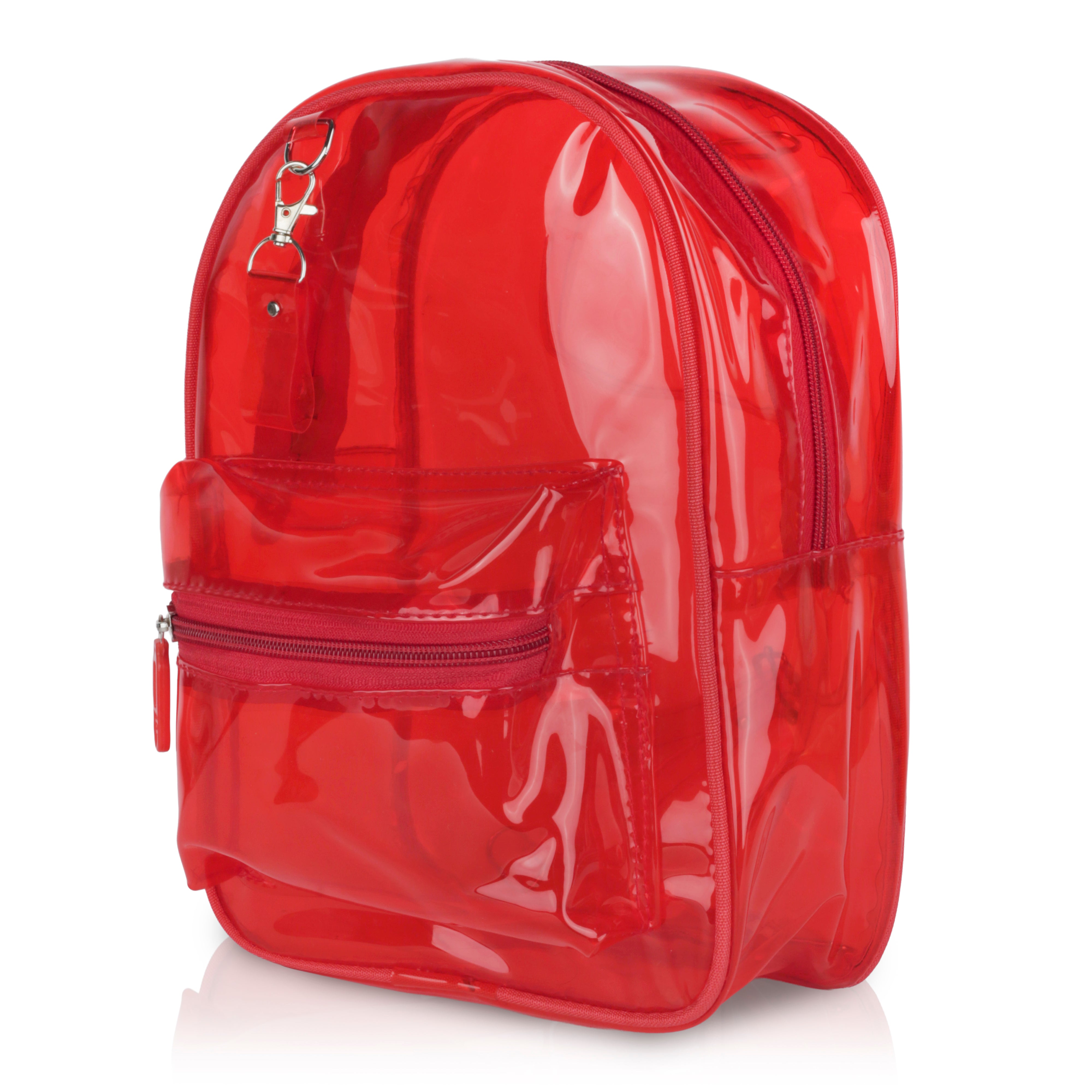 Echo Boomers Stylish Transparent Jelly Backpack | Trendy Neon  Clear Bag | 50 GSM Waterproof PVC School, College & Travel Backpack with Front Zipper Pocket