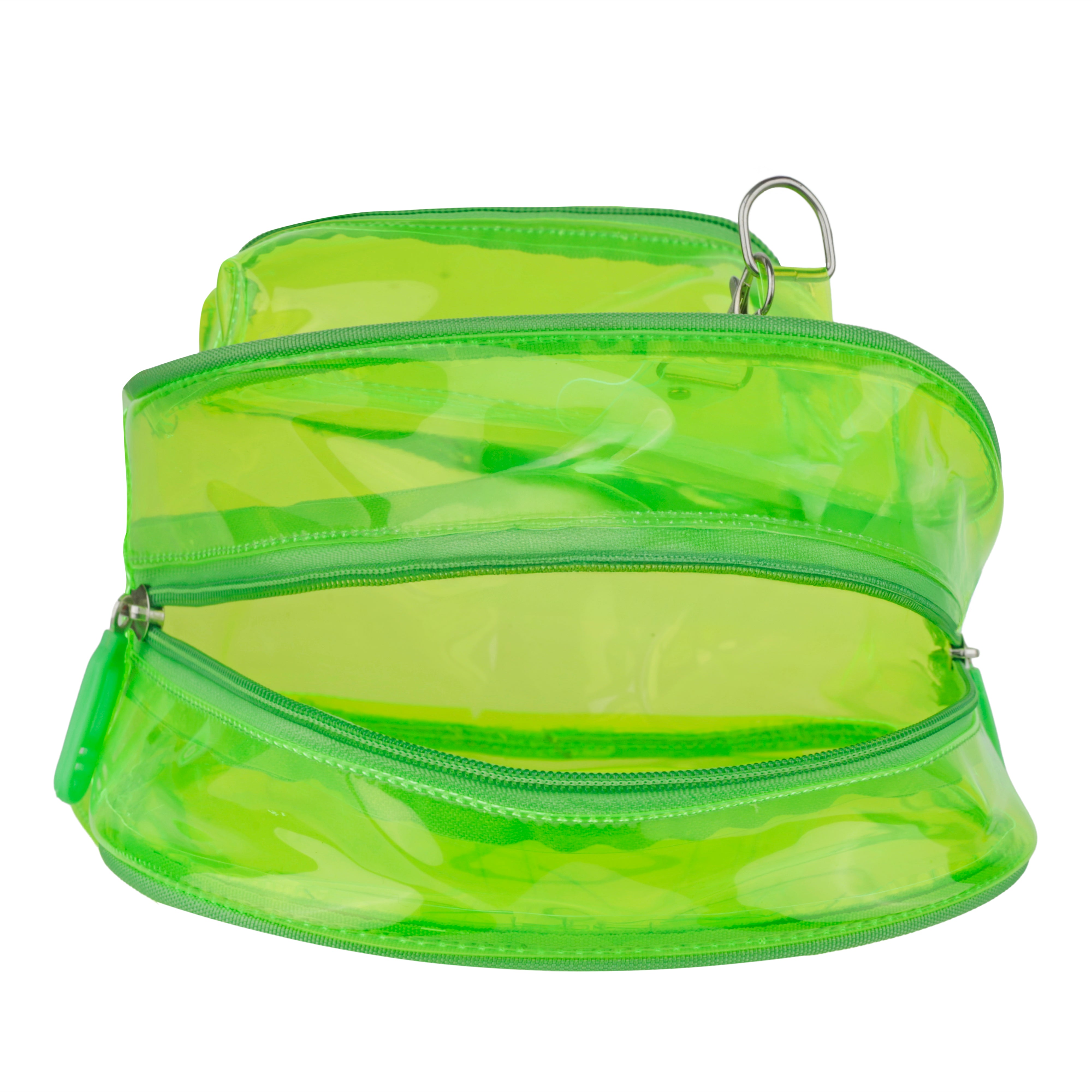 Echo Boomers Stylish Transparent Jelly Backpack | Trendy Neon  Clear Bag | 50 GSM Waterproof PVC School, College & Travel Backpack with Front Zipper Pocket