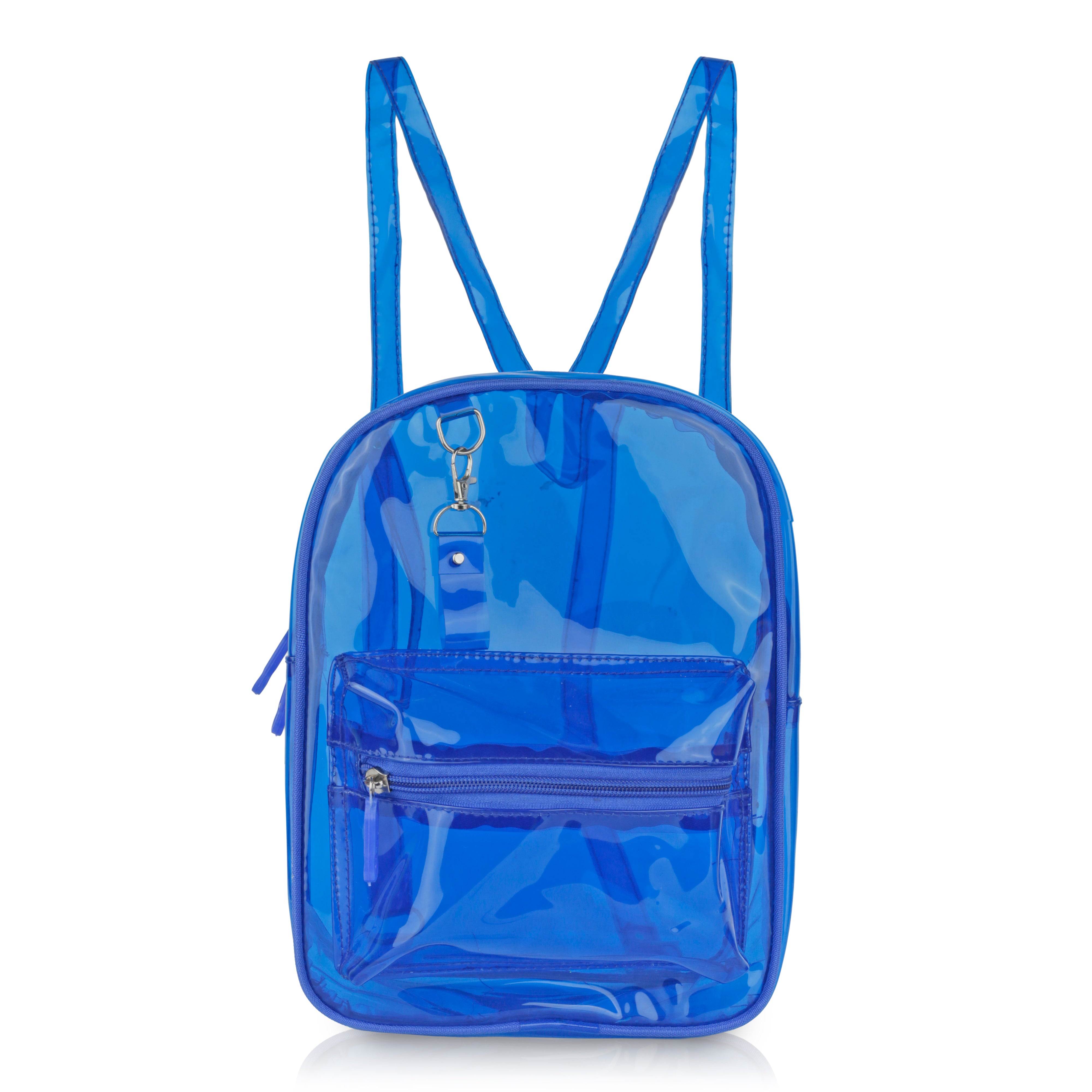 Echo Boomers Stylish Transparent Jelly Backpack | Trendy Neon  Clear Bag | 50 GSM Waterproof PVC School, College & Travel Backpack with Front Zipper Pocket
