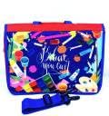 Echo Boomers Art Paints Design Print Tote A3 Size Drawing Activity Bag with Multiple Utility Pockets