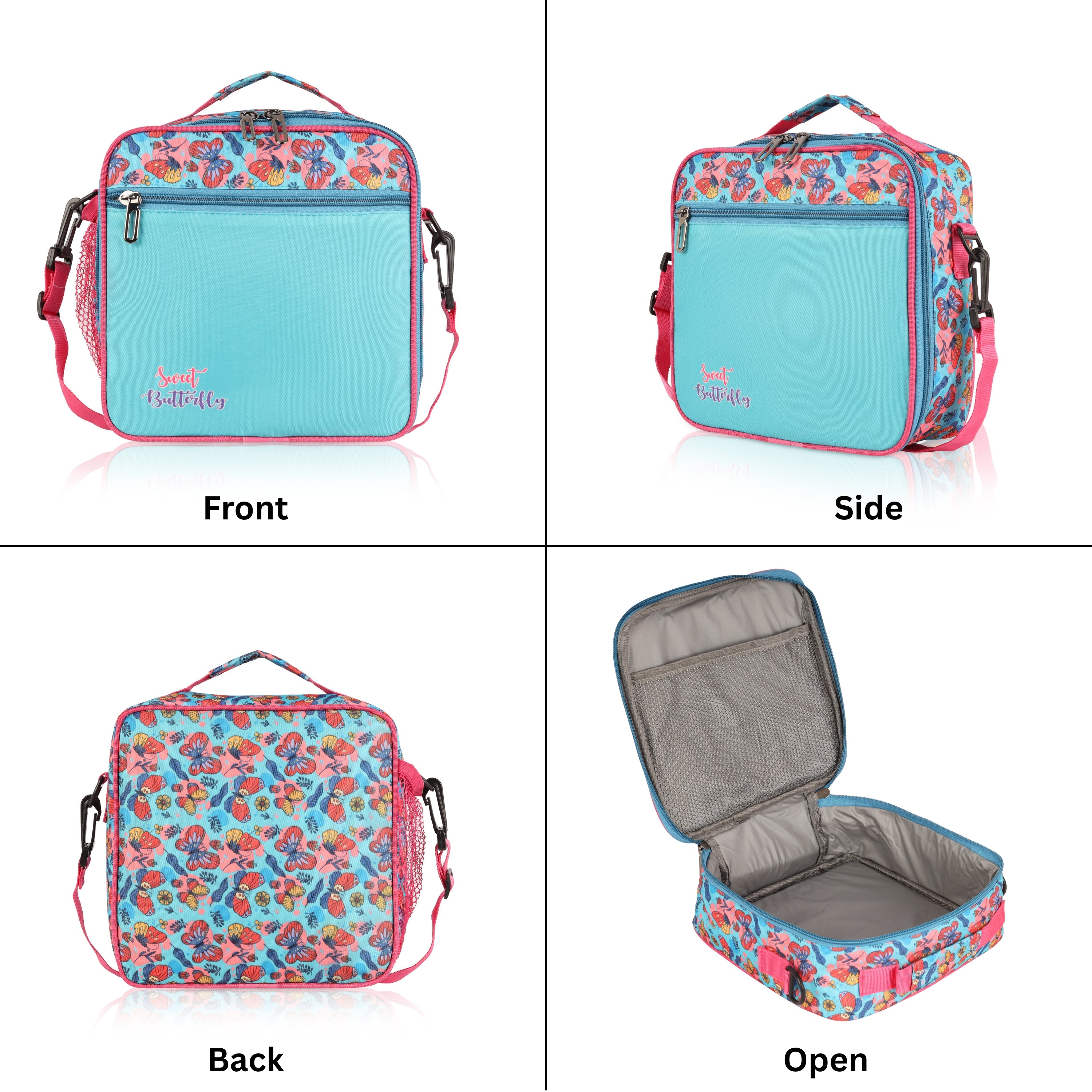 Echo Boomers Premium Butterfly Pint Lunch Bag – Stylish, Lightweight, Attractive, & Durable Meal Companion and versatile bag(Sea Green).