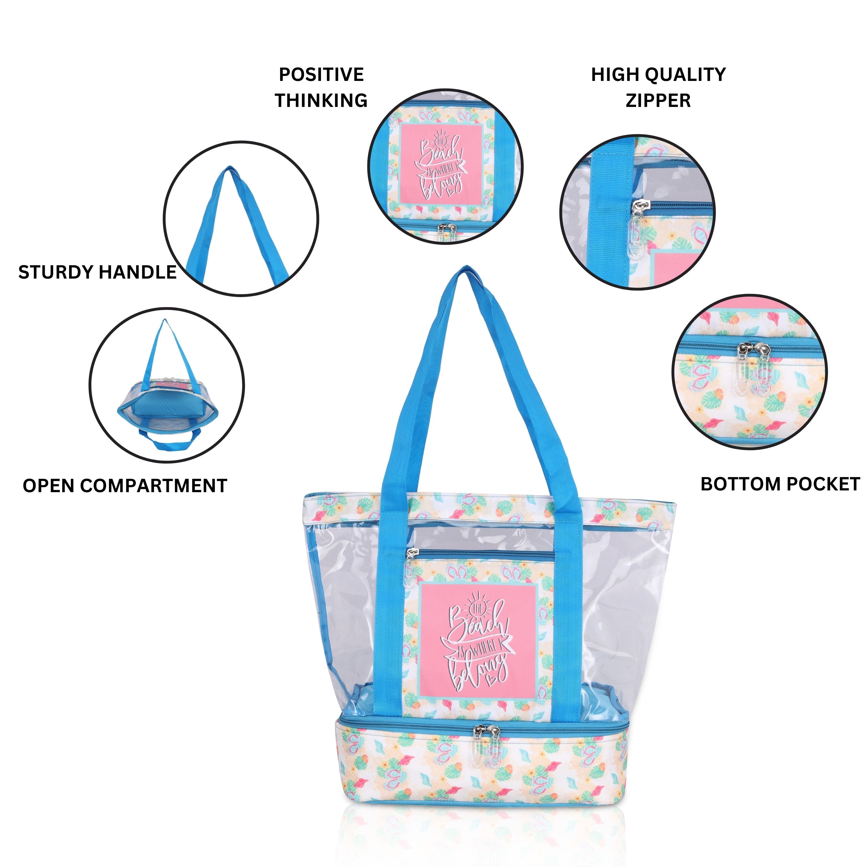 Echo Boomers Black Transparent Shoulder Bag