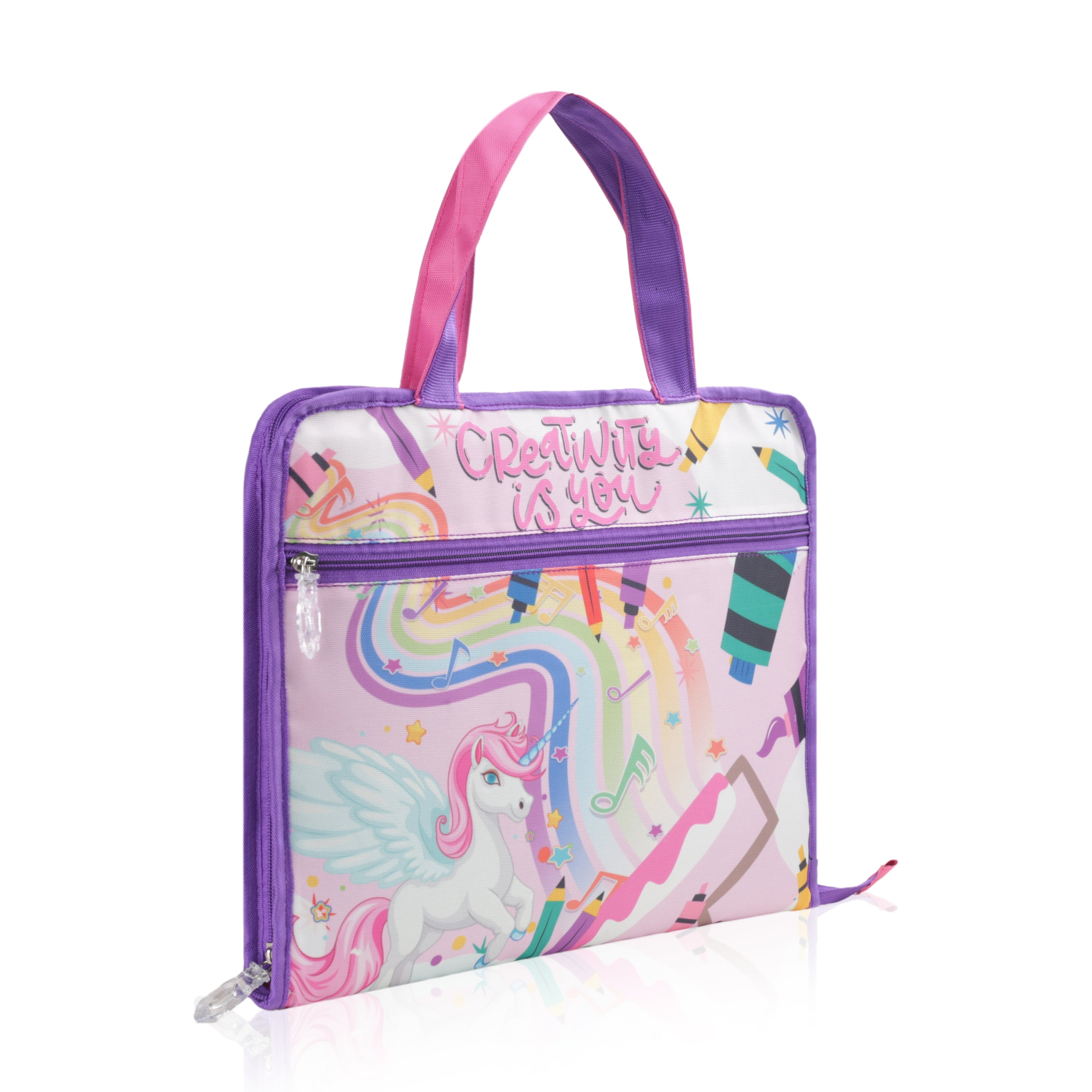 Echo Boomers A4 Kids Drawing Bag | Art & Stationery Organizer with Zipper Pocket