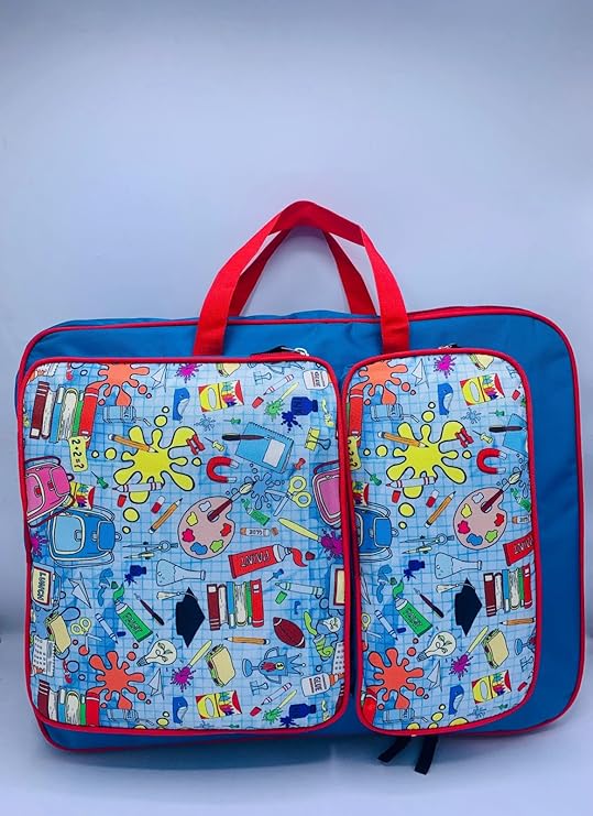 Echo Boomers Printed A3 Art Board Drawing & Activity Backpack Bag with Multiple Pockets