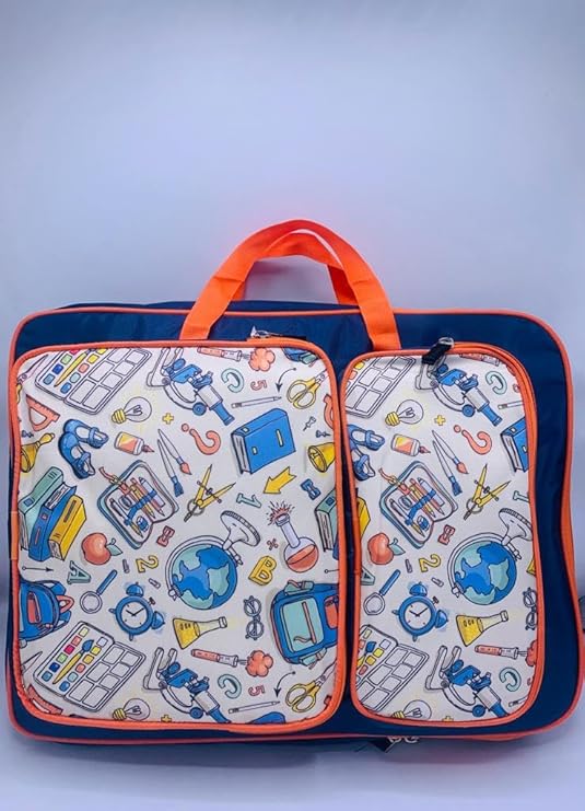 Echo Boomers Printed A3 Art Board Drawing & Activity Backpack Bag with Multiple Pockets