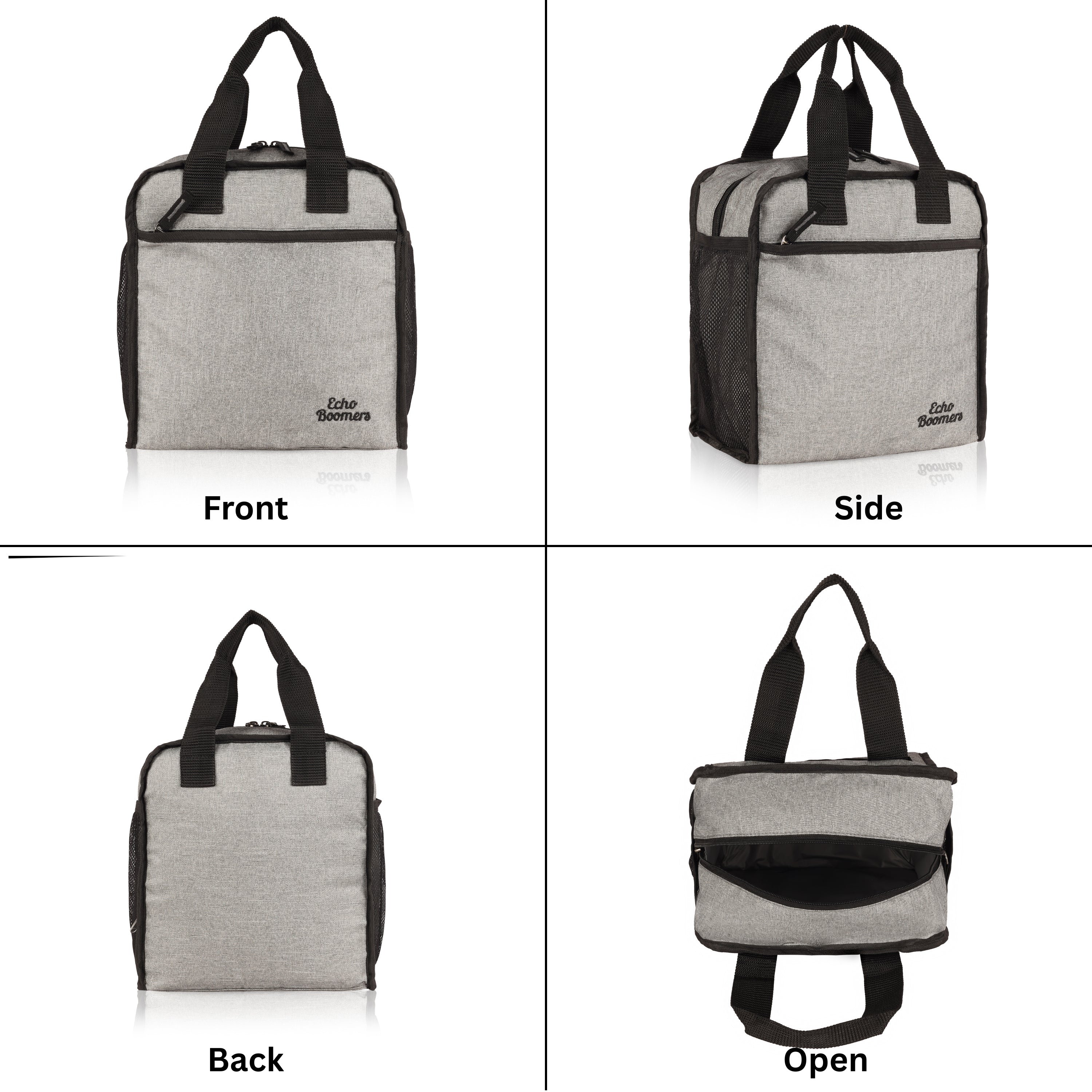 Echo Boomers Premium Lunch Bag – Stylish, Lightweight, Attractive, & Durable Meal Companion and versatile bag(Grey).