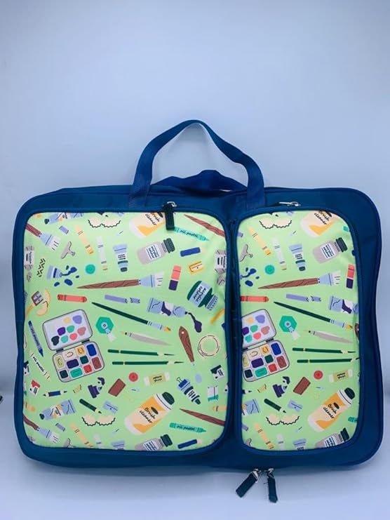 Echo Boomers Printed A3 Art Board Drawing & Activity Backpack Bag with Multiple Pockets