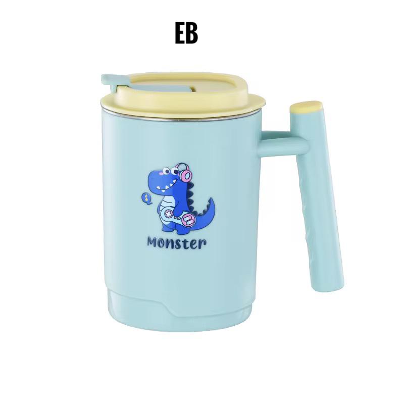 Kids Stainless Steel Insulated Sipper Mug with Lid & Handle – 300 mL (Cartoon Prints)