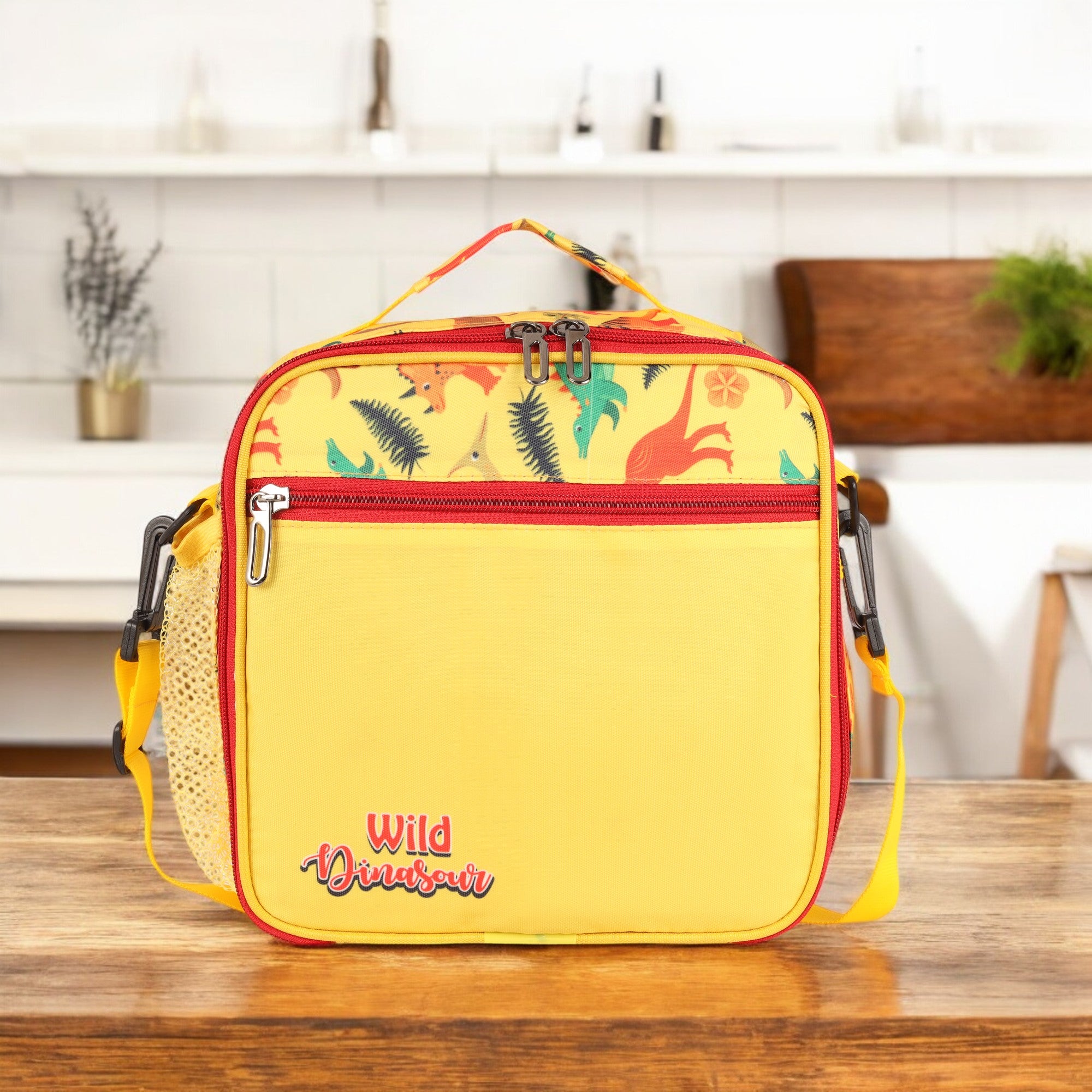 Echo Boomers PremiumDino Pint Lunch Bag – Stylish, Lightweight, Attractive, & Durable Meal Companion and versatile bag(Yellow).
