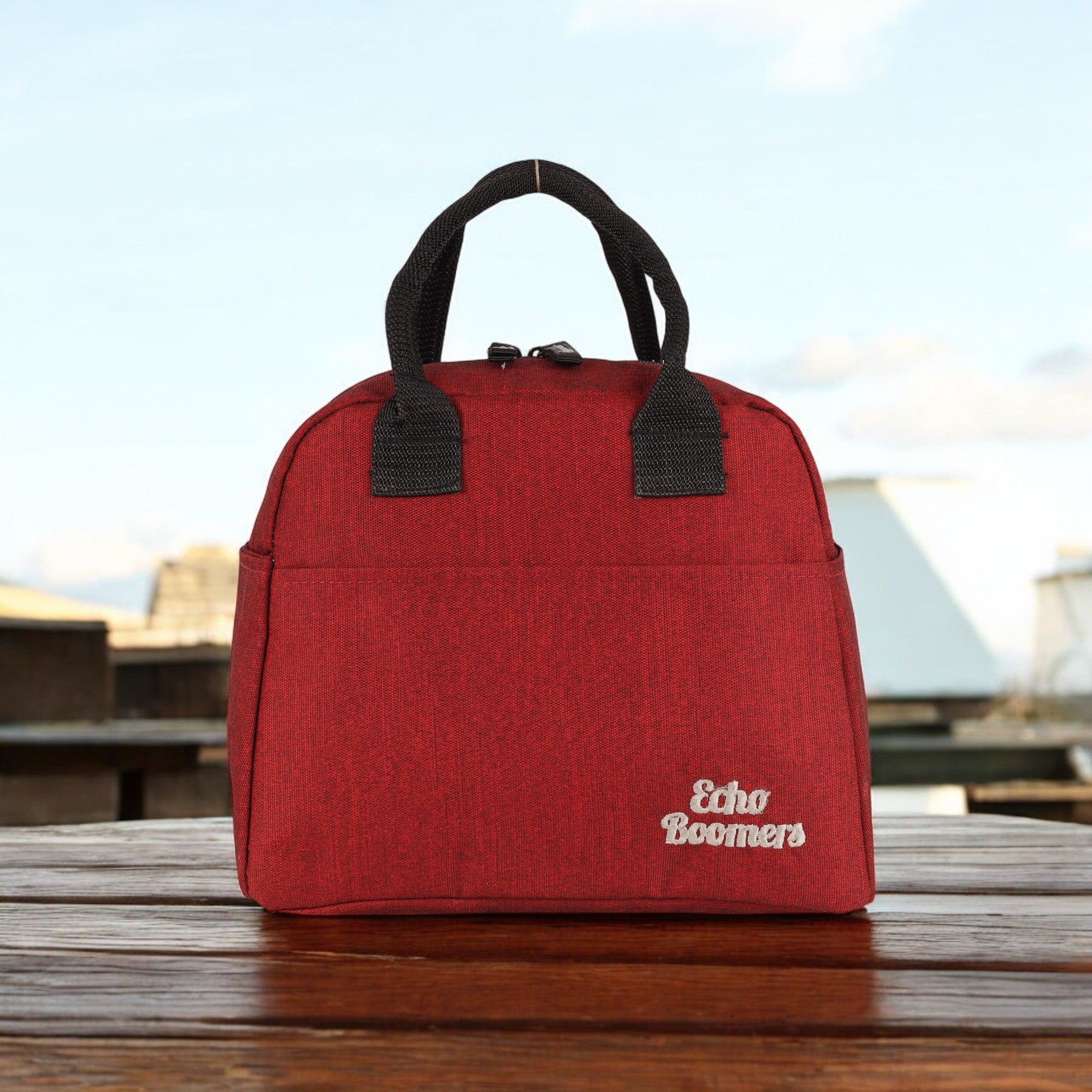 Echo Boomers Premium Lunch Bag – Stylish, Lightweight, Attractive, & Durable Meal Companion and versatile bag(Maroon).