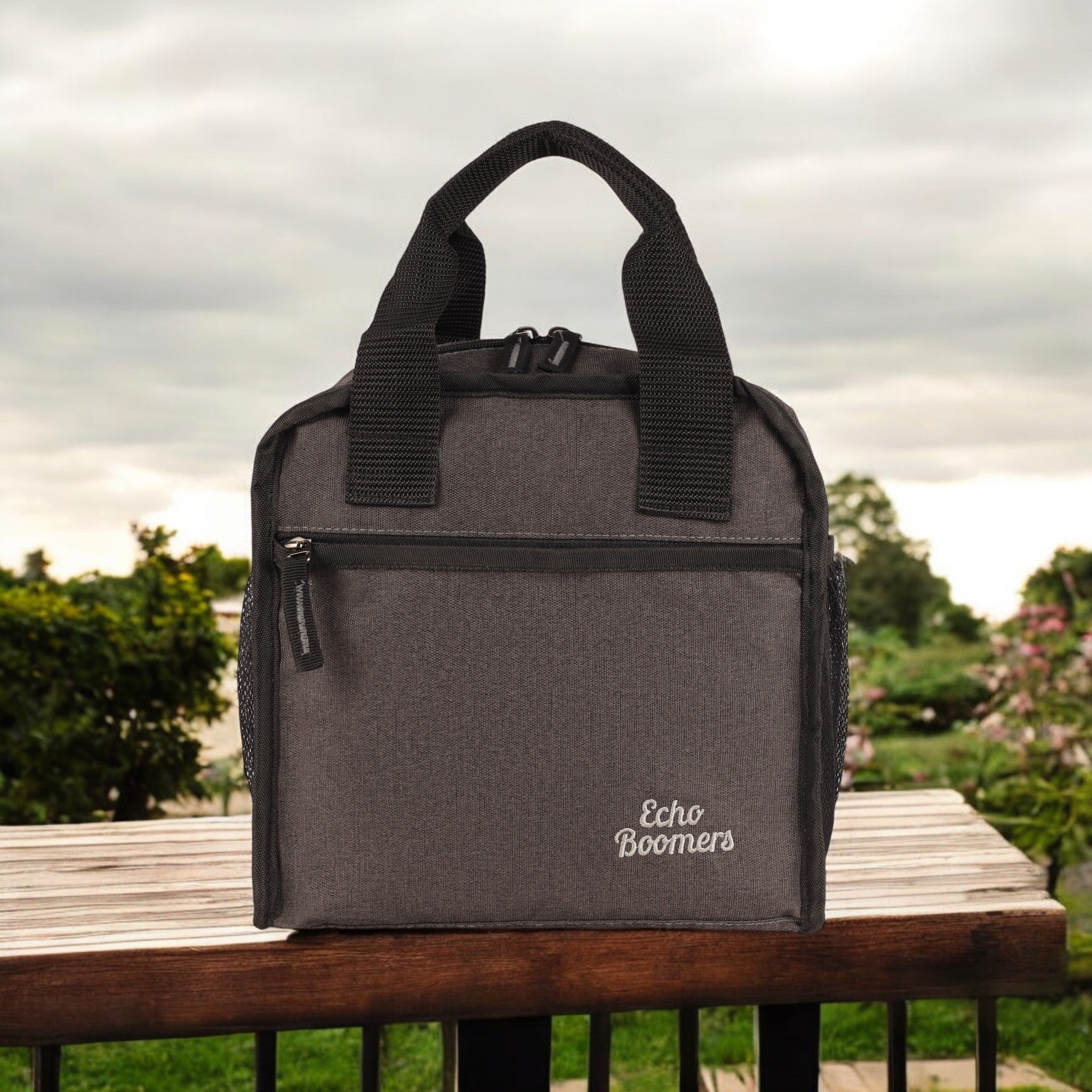 Echo Boomers Premium Lunch Bag – Stylish, Lightweight, Attractive, & Durable Meal Companion and versatile bag(Black).