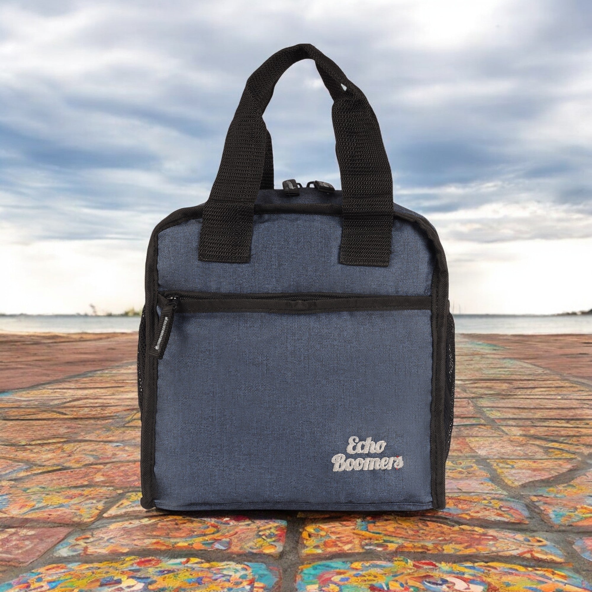Echo Boomers Premium Lunch Bag – Stylish, Lightweight, Attractive, & Durable Meal Companion and versatile bag(Navy).