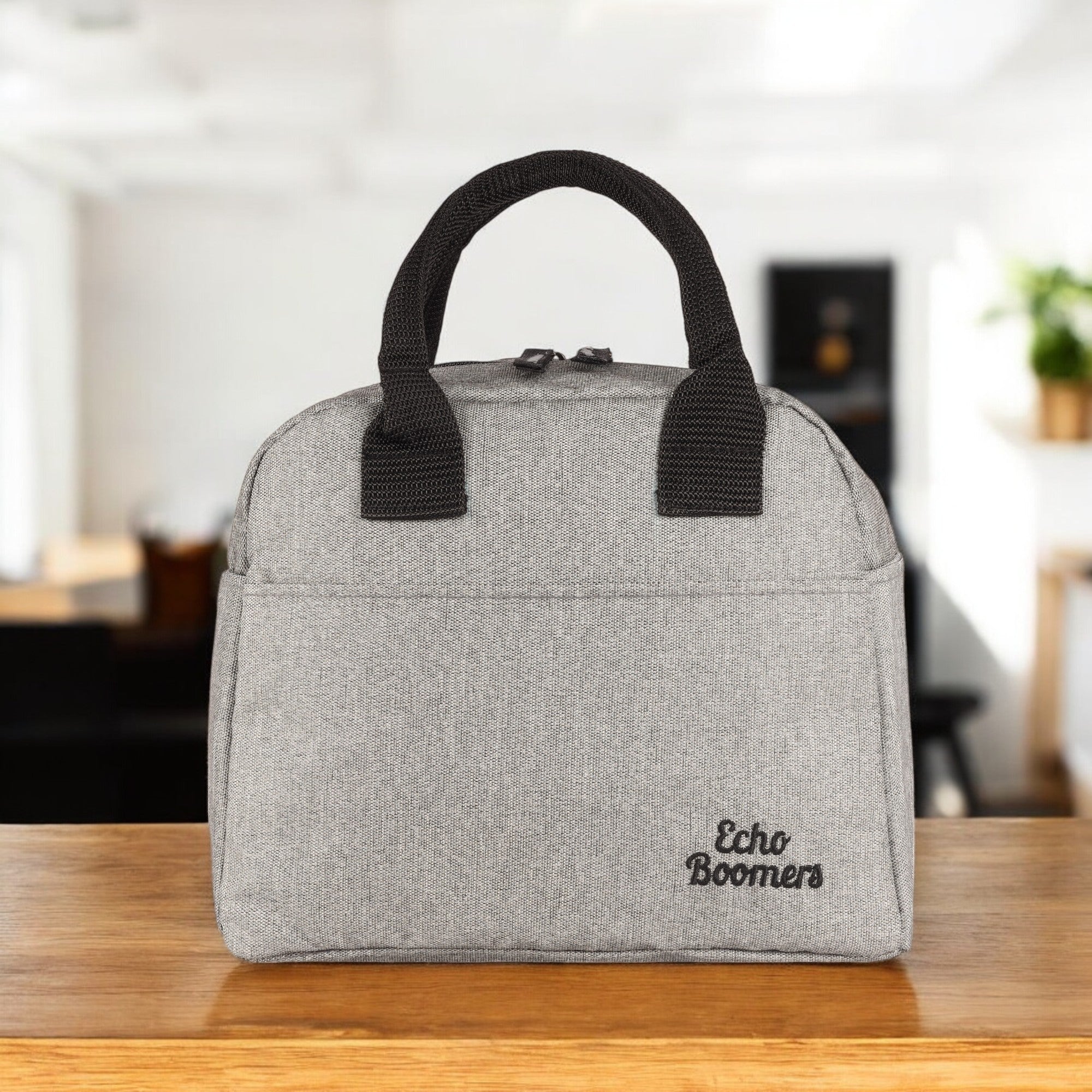 Echo Boomers Premium Lunch Bag – Stylish, Lightweight, Attractive, & Durable Meal Companion and versatile bag(Grey).