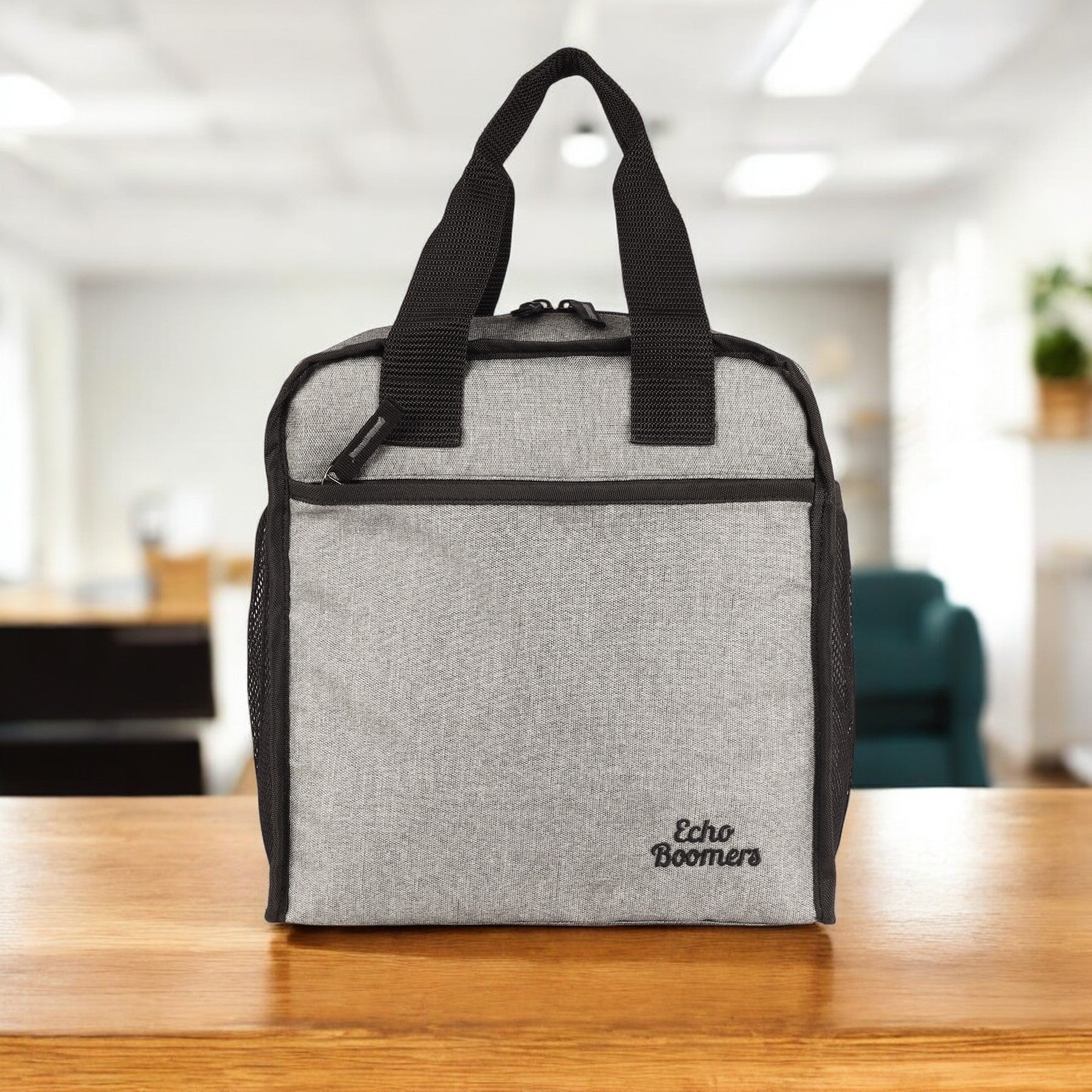 Echo Boomers Premium Lunch Bag – Stylish, Lightweight, Attractive, & Durable Meal Companion and versatile bag(Grey).