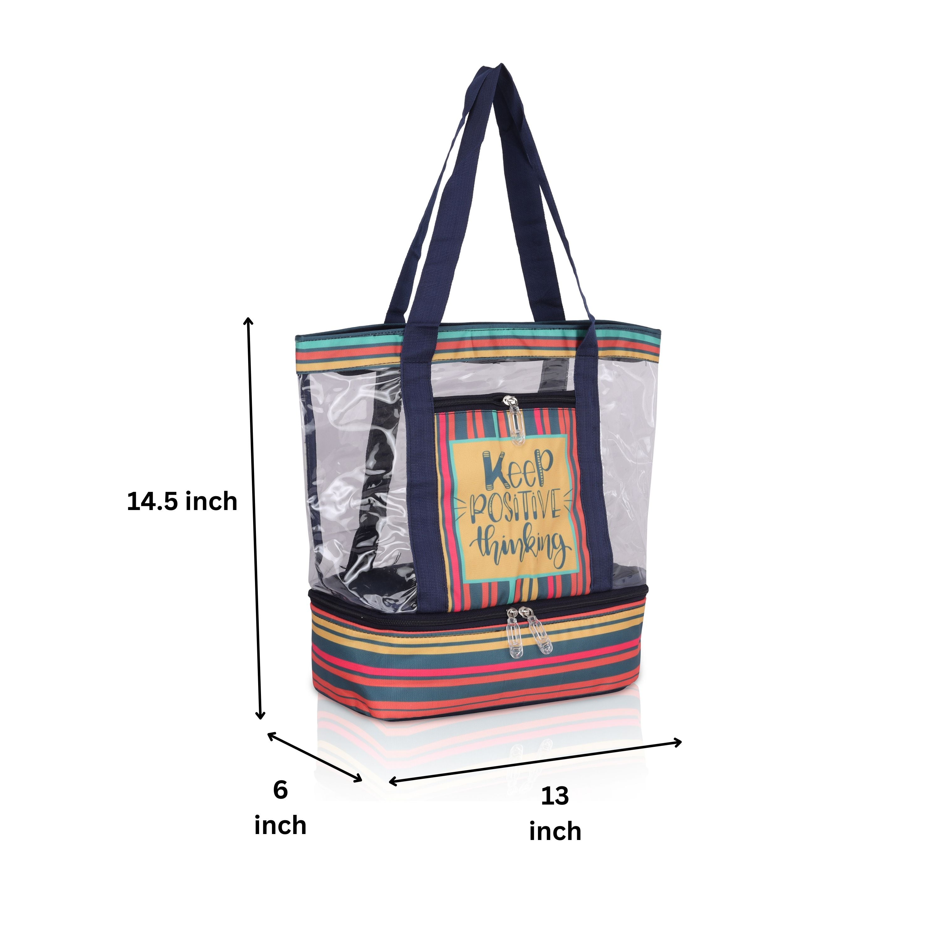 Echo Boomers Black Transparent Shoulder Bag
