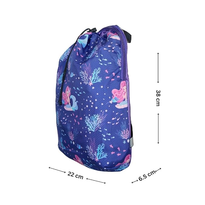 Echo Boomers Mermaid Design Bagpacks Best for kids travel - Pack of 1