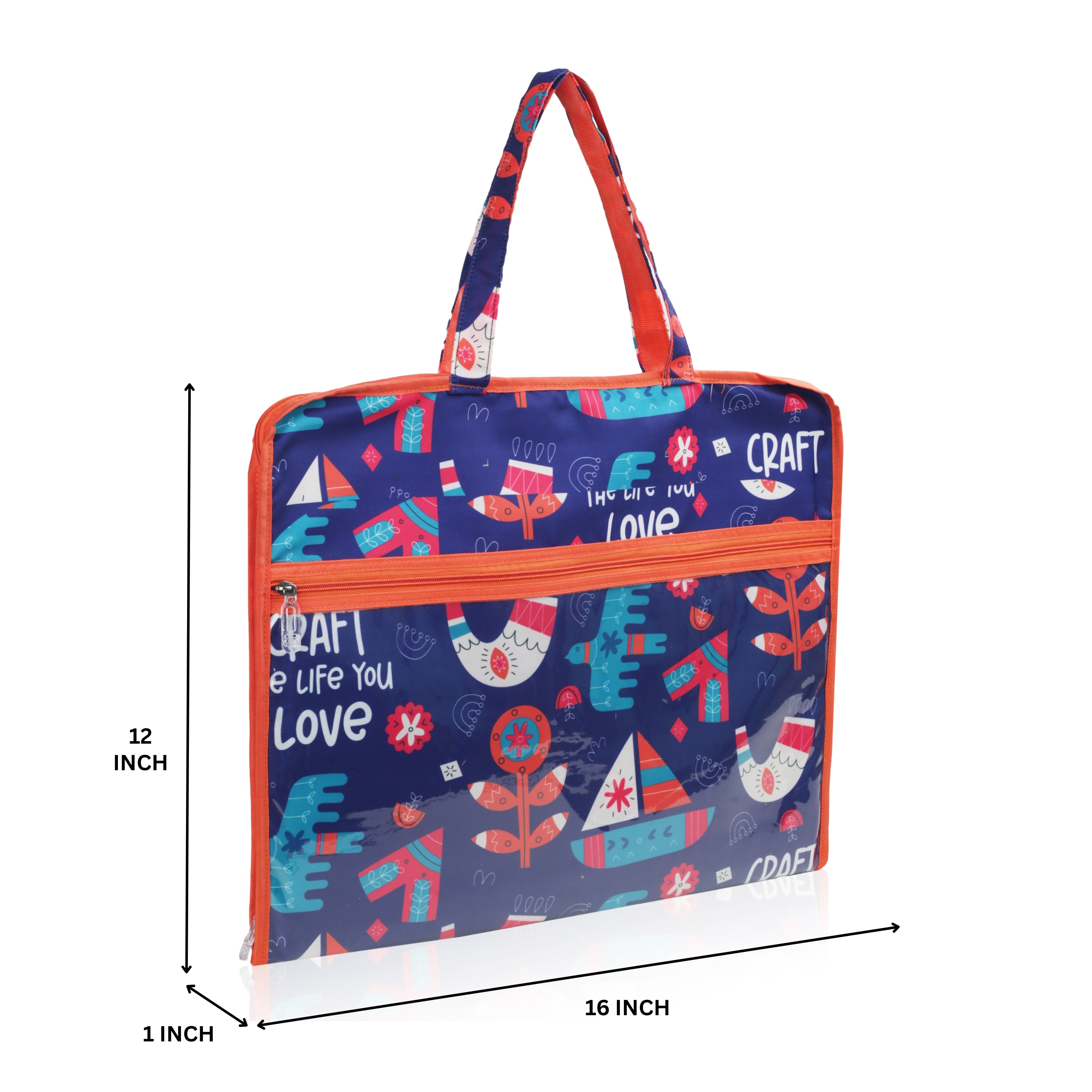 Echo Boomers Multipurpose Folder Bag | Stationery Organizer & Document File Bag with Multiple Compartments