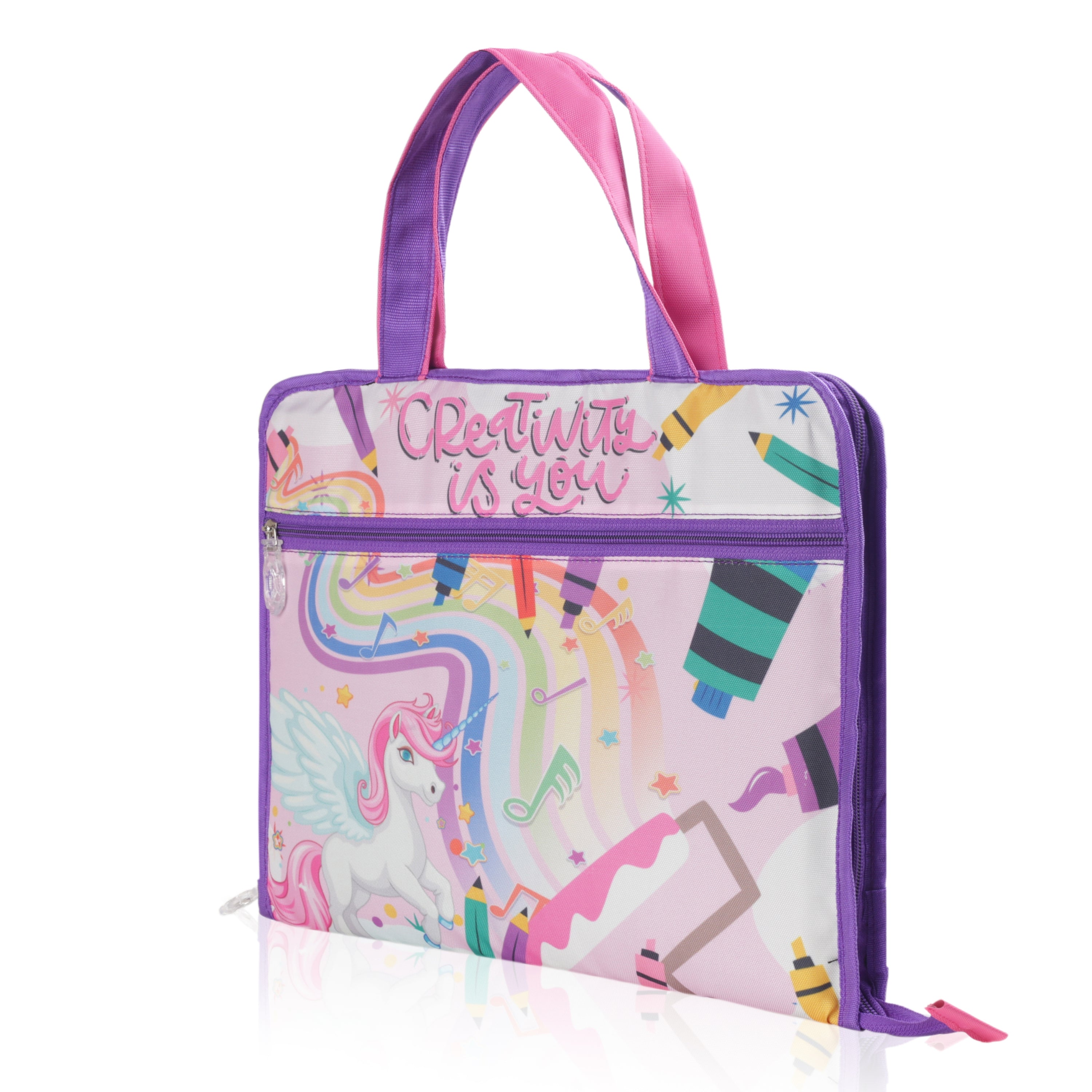 Echo Boomers A4 Kids Drawing Bag | Art & Stationery Organizer with Zipper Pocket