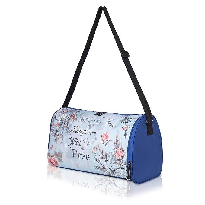 Echo Boomers Wildflower Sky Light Duffel Bag - Floral Print for Adventurous Souls