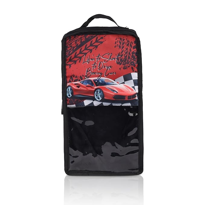 Echo Boomers Cars 4-Piece Organizer Set - Red, Packing Cubes with Unique Print