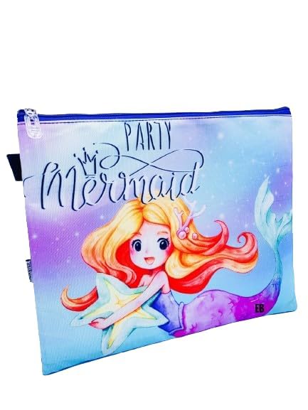 Echo Boomers Pink Mermaid Designed A4 Size Smart Folder Pink Mermaid Designed | A4 Size Drawing Book & Writing Pad Organizer Folder (Pack of 1)