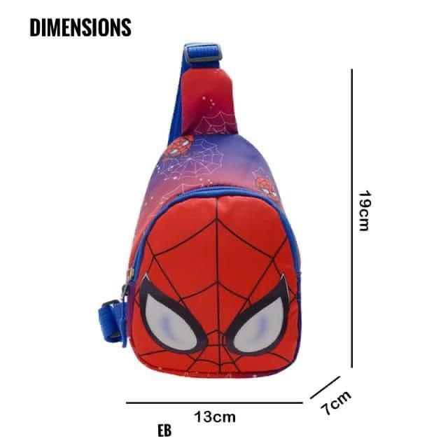 Echo Boomers Small Spiderman Theme Crossbody Sling Bag For Children