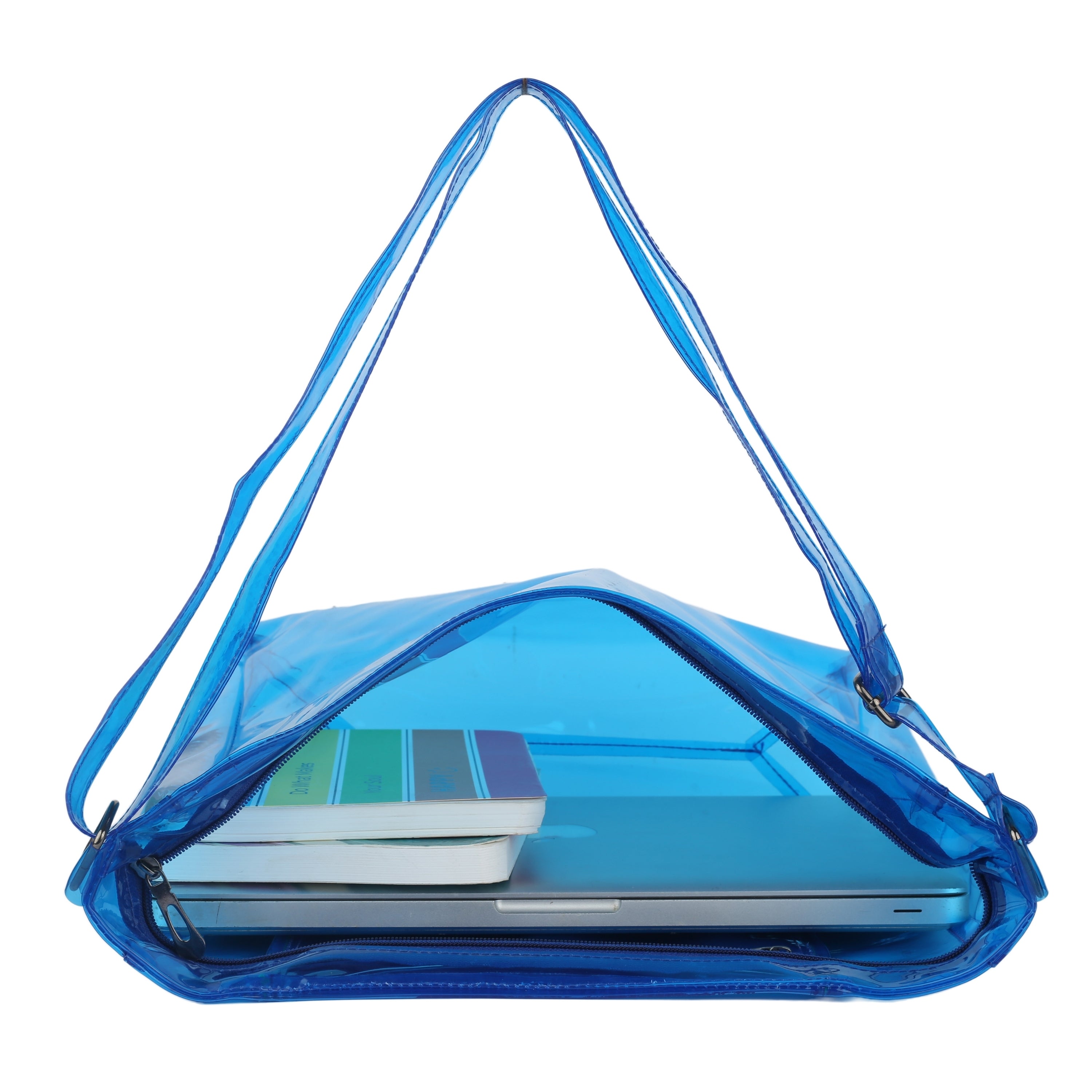 Echo Boomers Transparent Shoulder Bag – Neon Orange, Pink, Green ,Purple, Yellow & Blue| Stylish, Spacious, Durable & Multipurpose PVC Tote