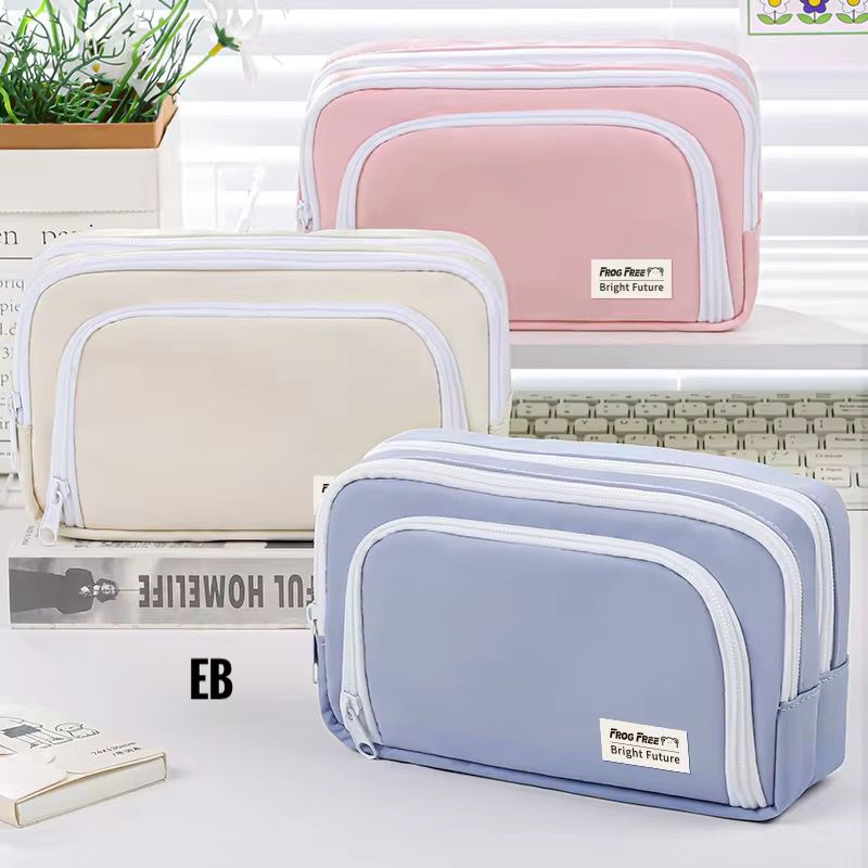 Echo Boomers Multiple Compartment Pouch for Boys & Girls (BLUE)