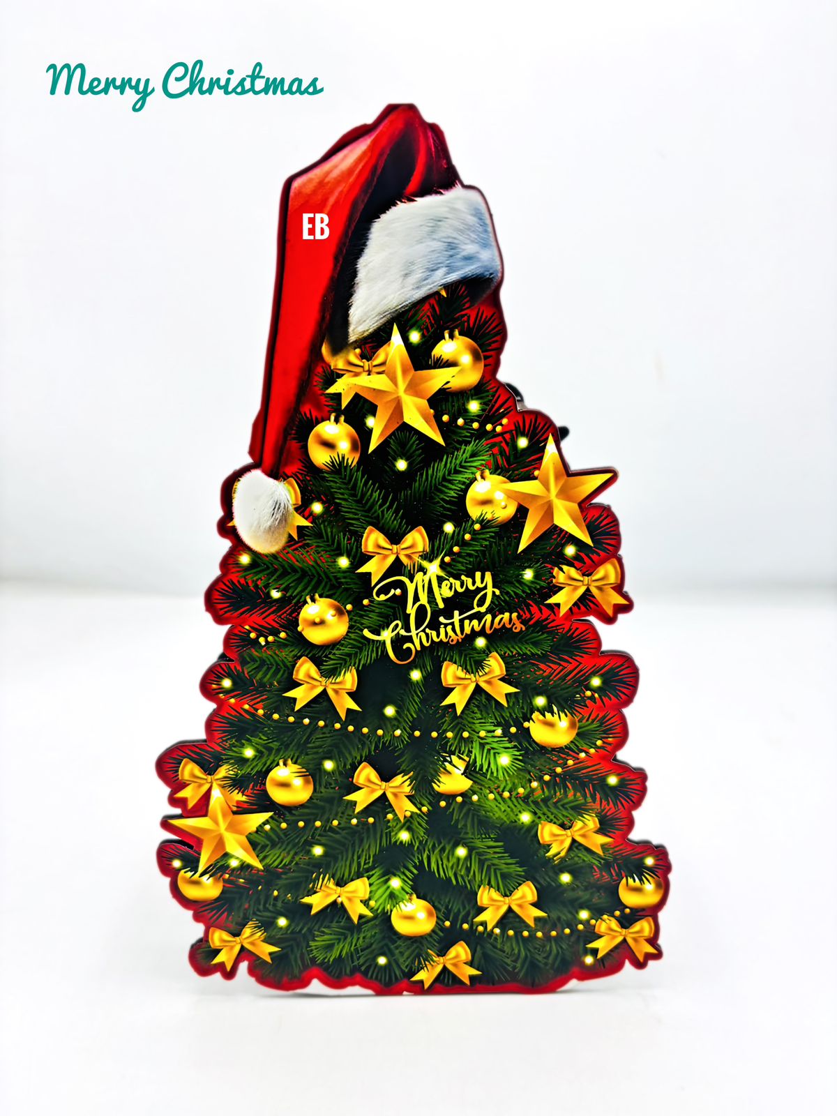 Echo Boomers MDF 3D Santa Money Bank – Kids & Student Coin Savings Box | Christmas Gift