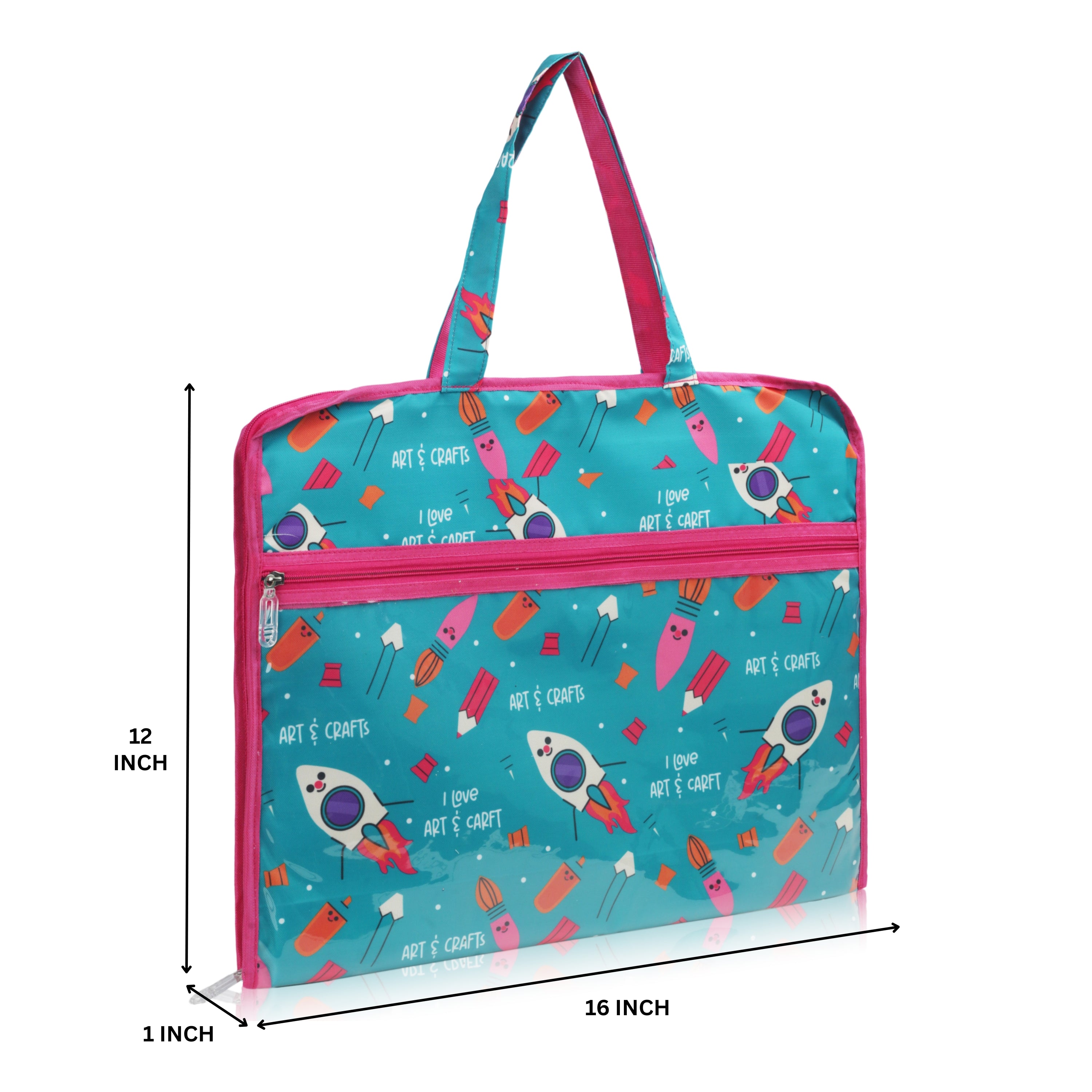 Echo Boomers Multipurpose Folder Bag | Stationery Organizer & Document File Bag with Multiple Compartments