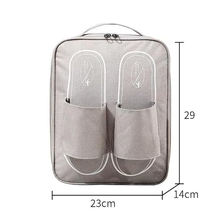 Echo Boomers Travel Shoe Bags Multipurpose Portable Travelling Shoe Holder Storage Bag Footwear Organiser Pouch (Black)