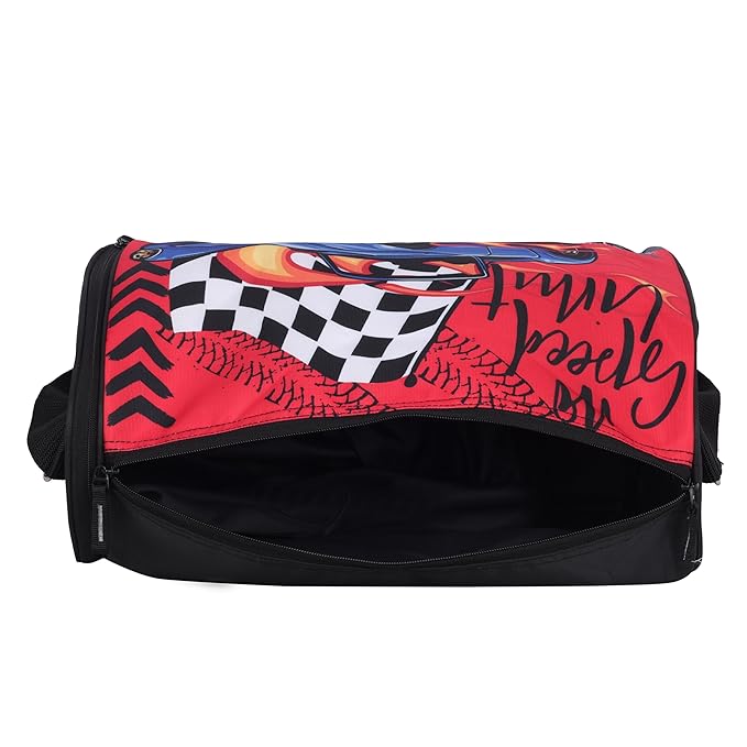 Echo Boomers Racing Car Red Duffel Bag - Speed into Adventure with Off-Road Excitement