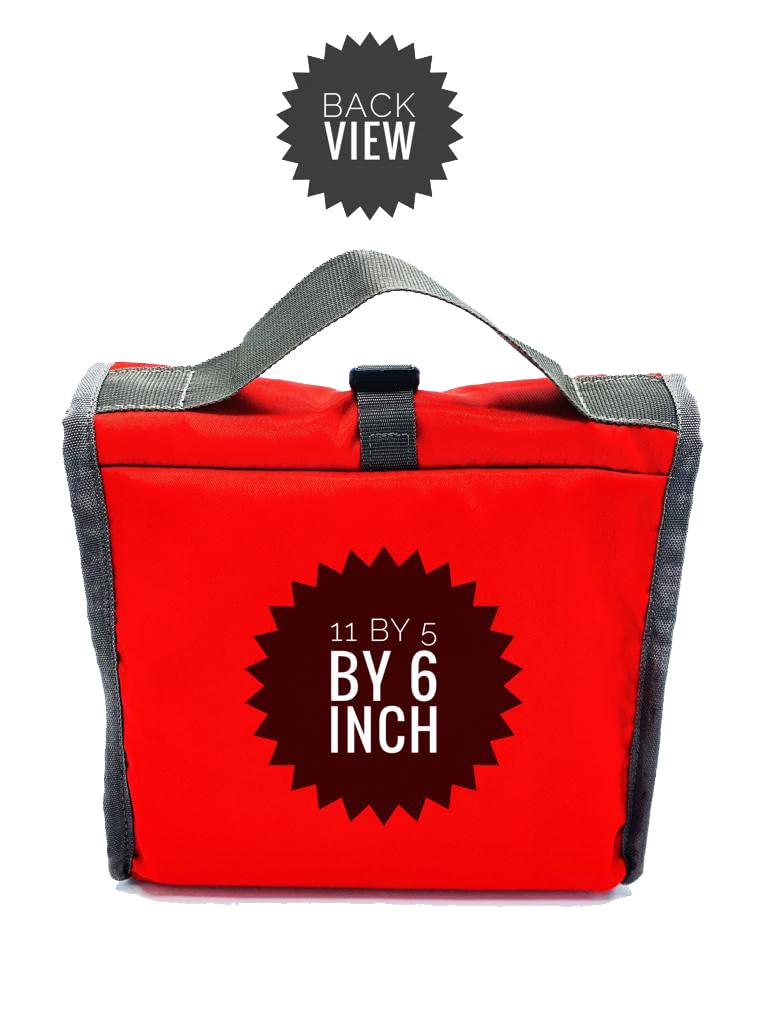 Echo Boomers Insulated Lunch & Food Carry Bag | Hot & Cold Storage Bag for Office, School, Picnic, Travel | Roll-Up Tiffin Bag for Men & Women – Red