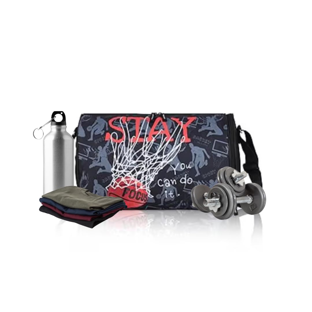 Echo Boomers Basketball Sport Print Black Duffel Bag - Adventure with Athletic Flair