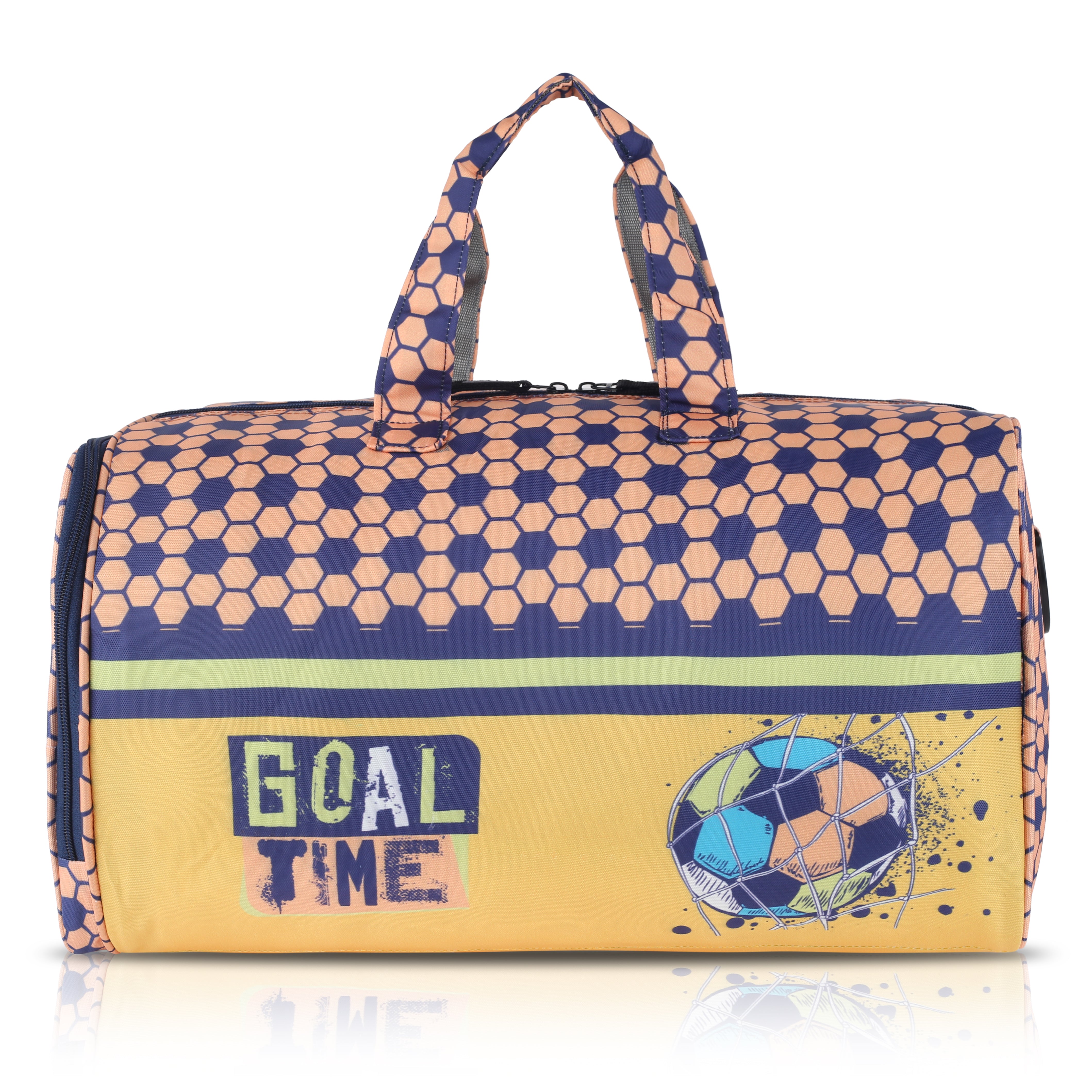 Echo Boomers Square Goal Print Duffle Bag – Stylish Travel & Gym Bag with Shoe Compartment