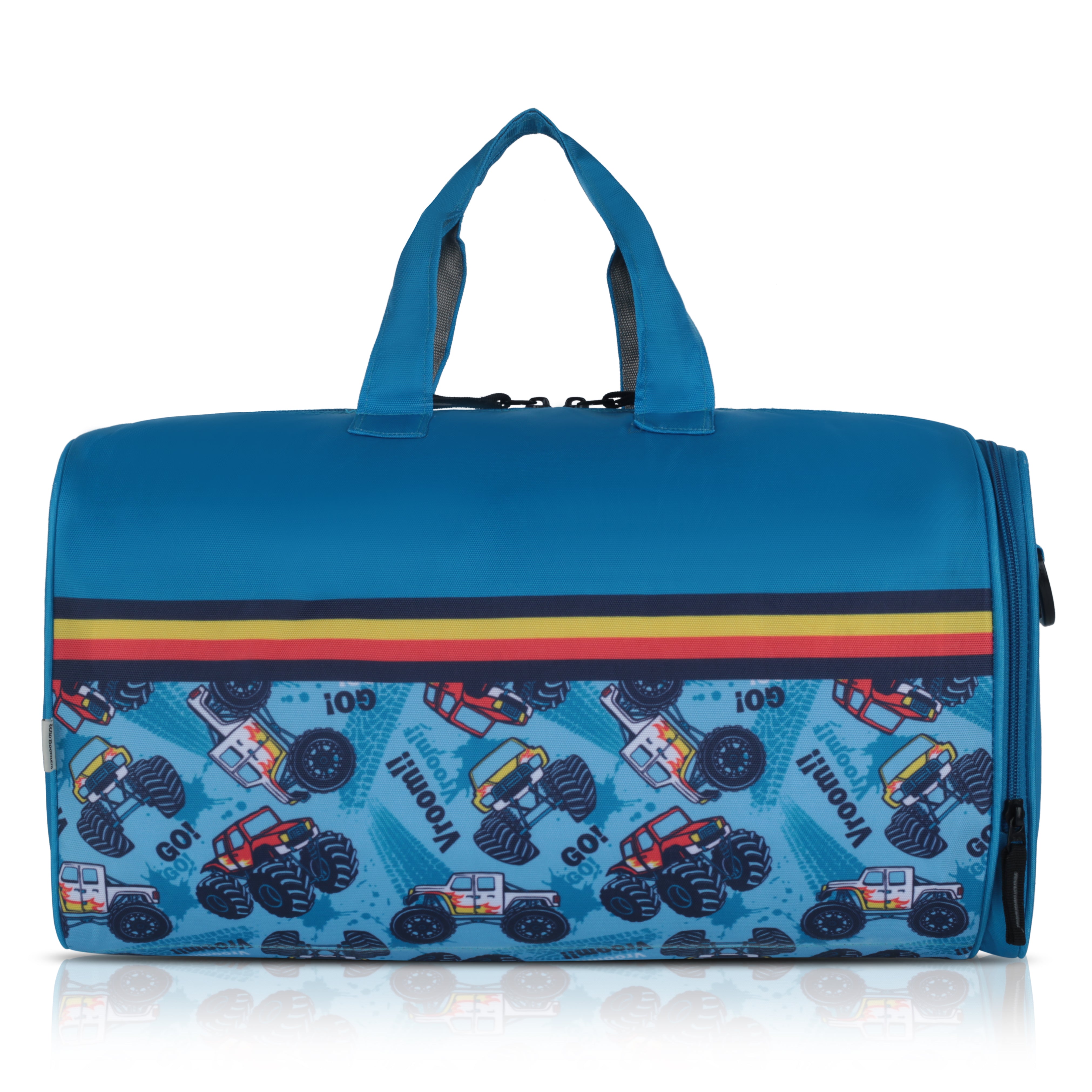Echo Boomers Square Truck Print Duffle Bag – Stylish Travel & Gym Bag with Shoe Compartment