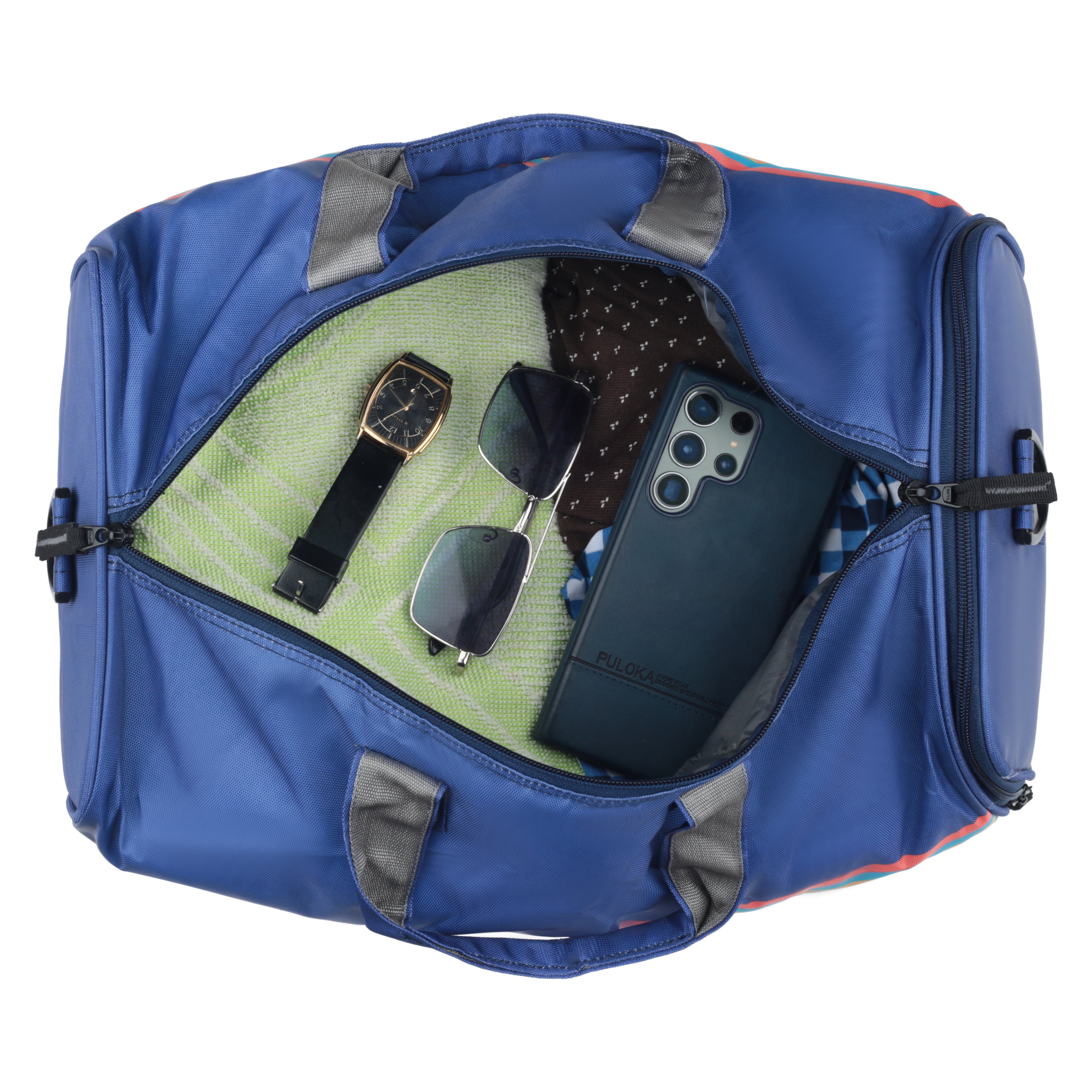 Echo Boomers Space Print Duffle Bag – Stylish Travel & Gym Bag with Shoe Compartment