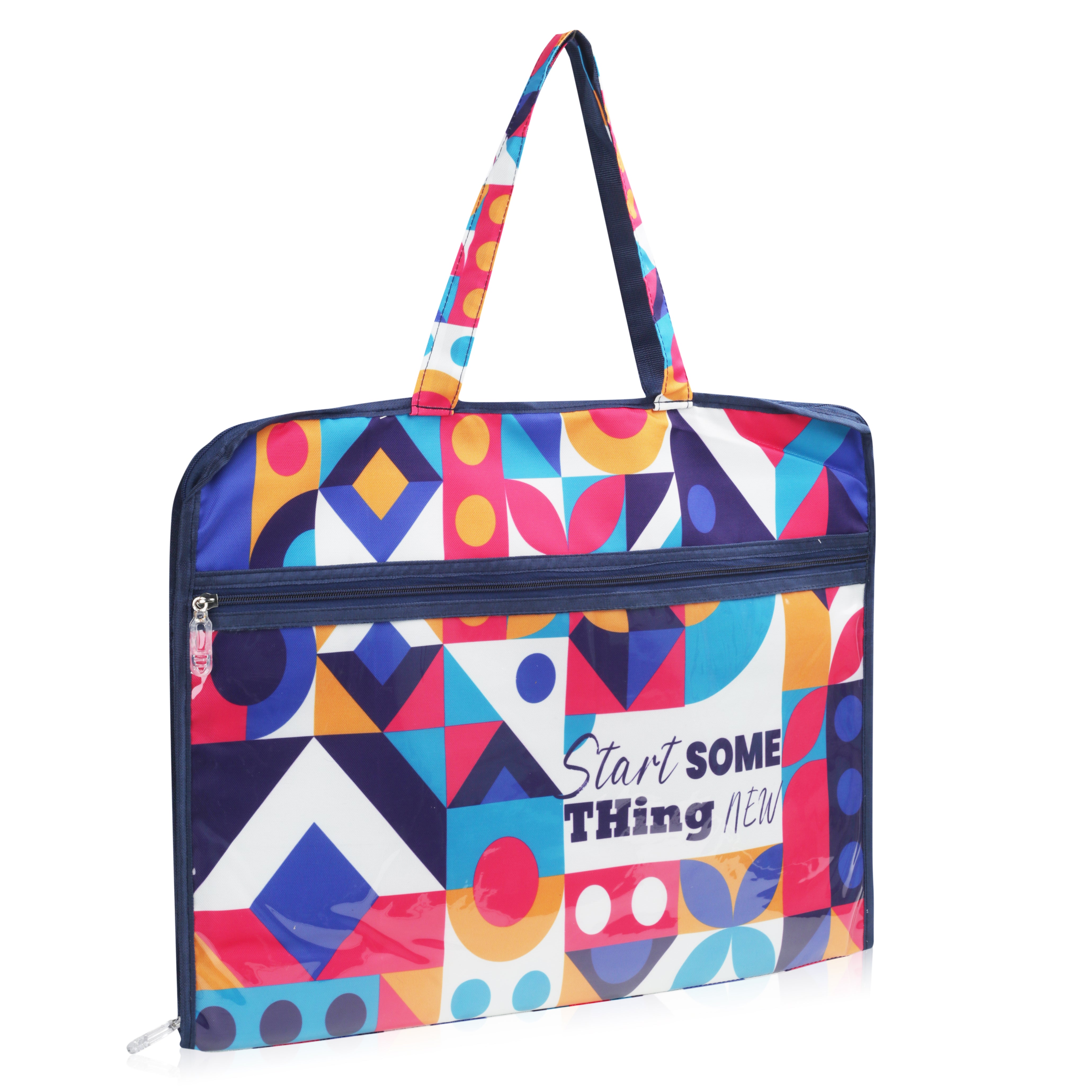Echo Boomers Multipurpose Folder Bag | Stationery Organizer & Document File Bag with Multiple Compartments