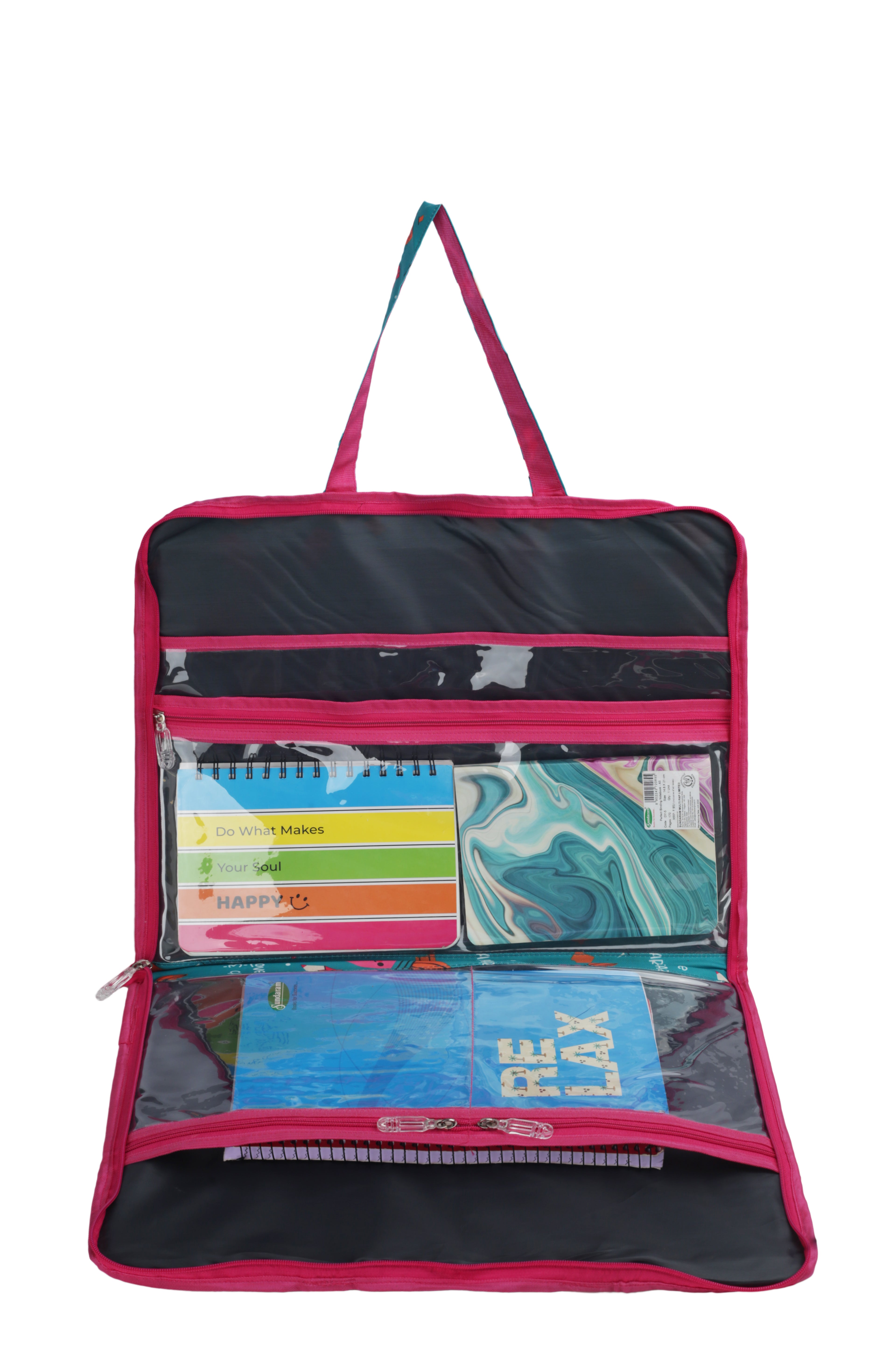 Echo Boomers Multipurpose Folder Bag | Stationery Organizer & Document File Bag with Multiple Compartments