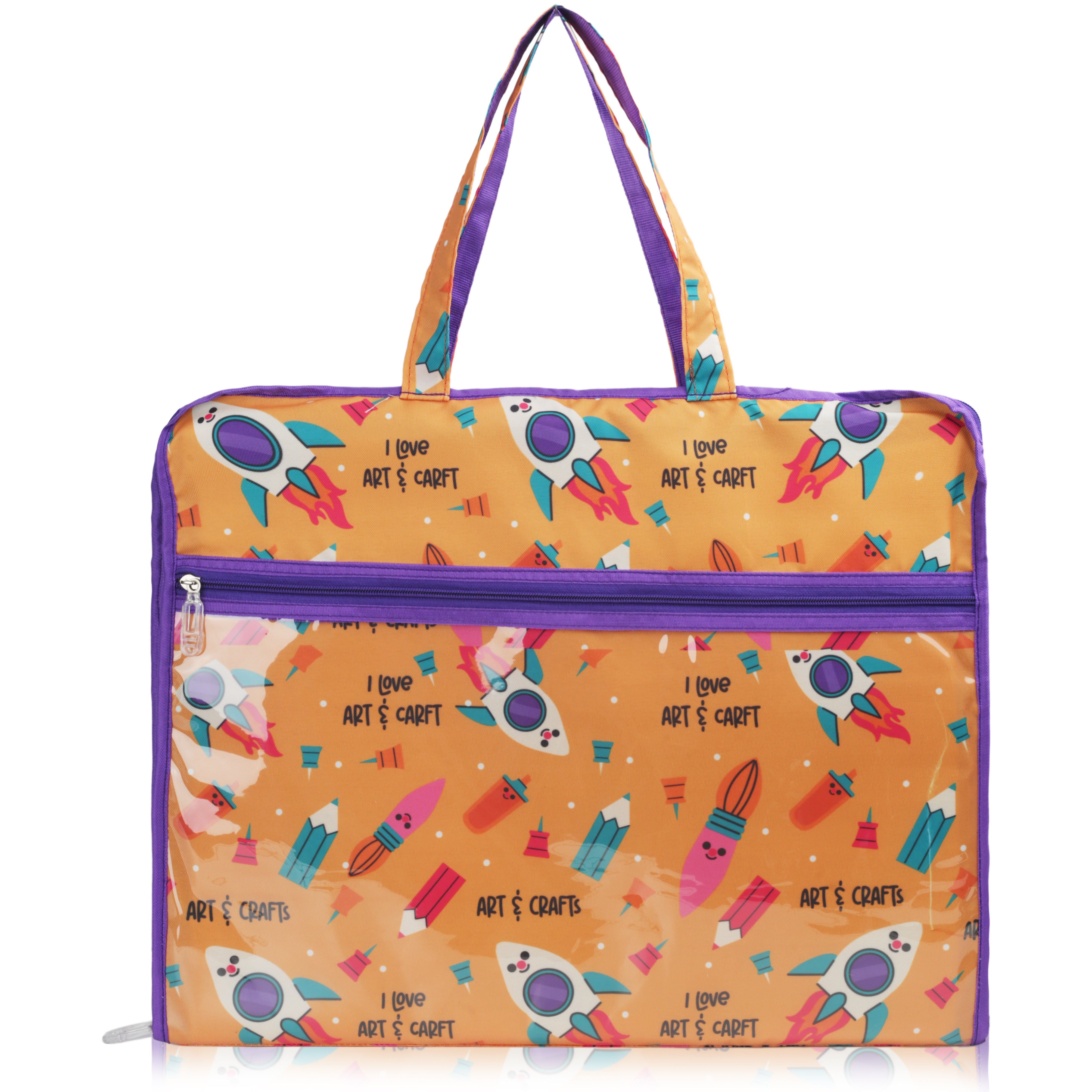 Echo Boomers Multipurpose Folder Bag | Stationery Organizer & Document File Bag with Multiple Compartments