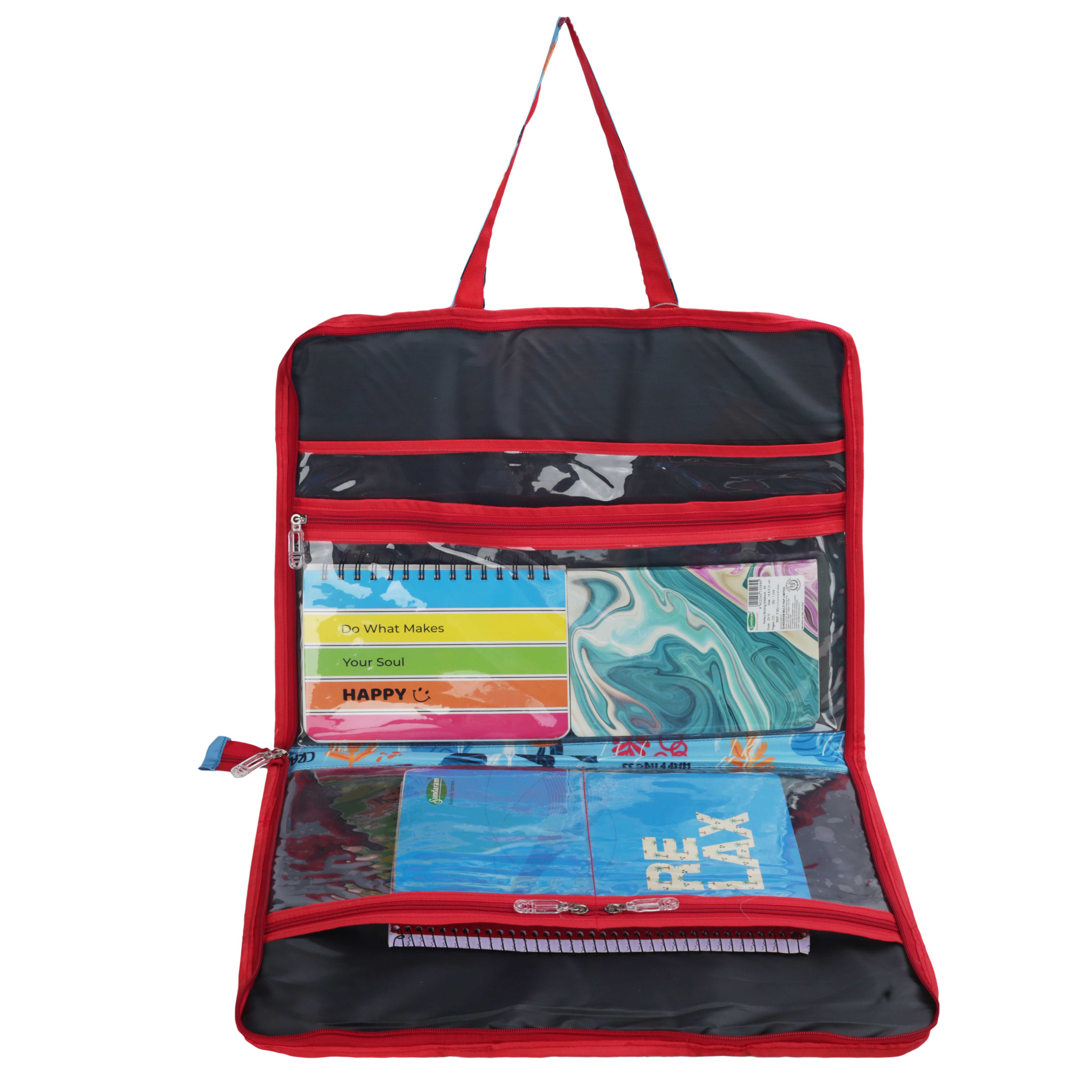 Echo Boomers Multipurpose Folder Bag | Stationery Organizer & Document File Bag with Multiple Compartments