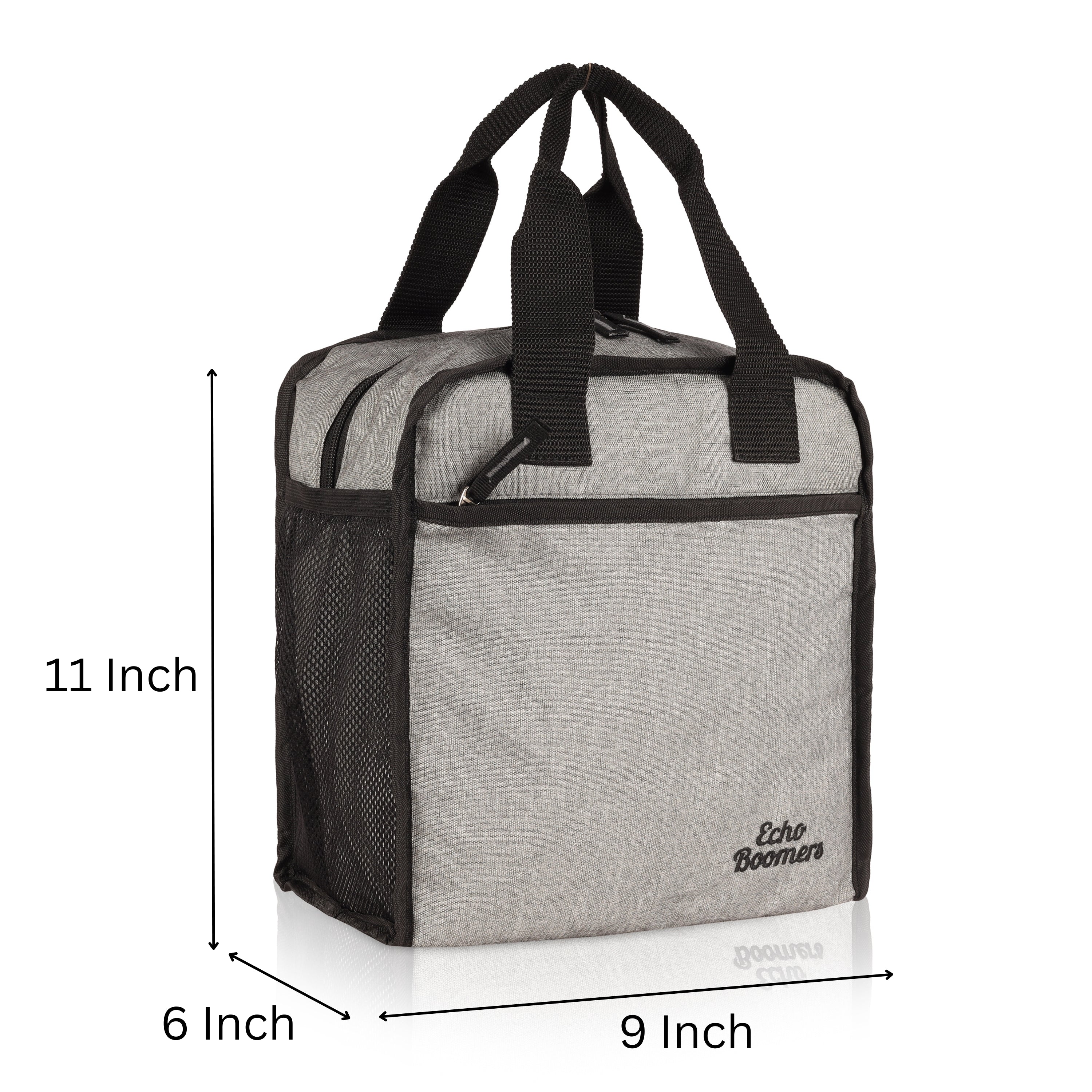 Echo Boomers Premium Lunch Bag – Stylish, Lightweight, Attractive, & Durable Meal Companion and versatile bag(Grey).