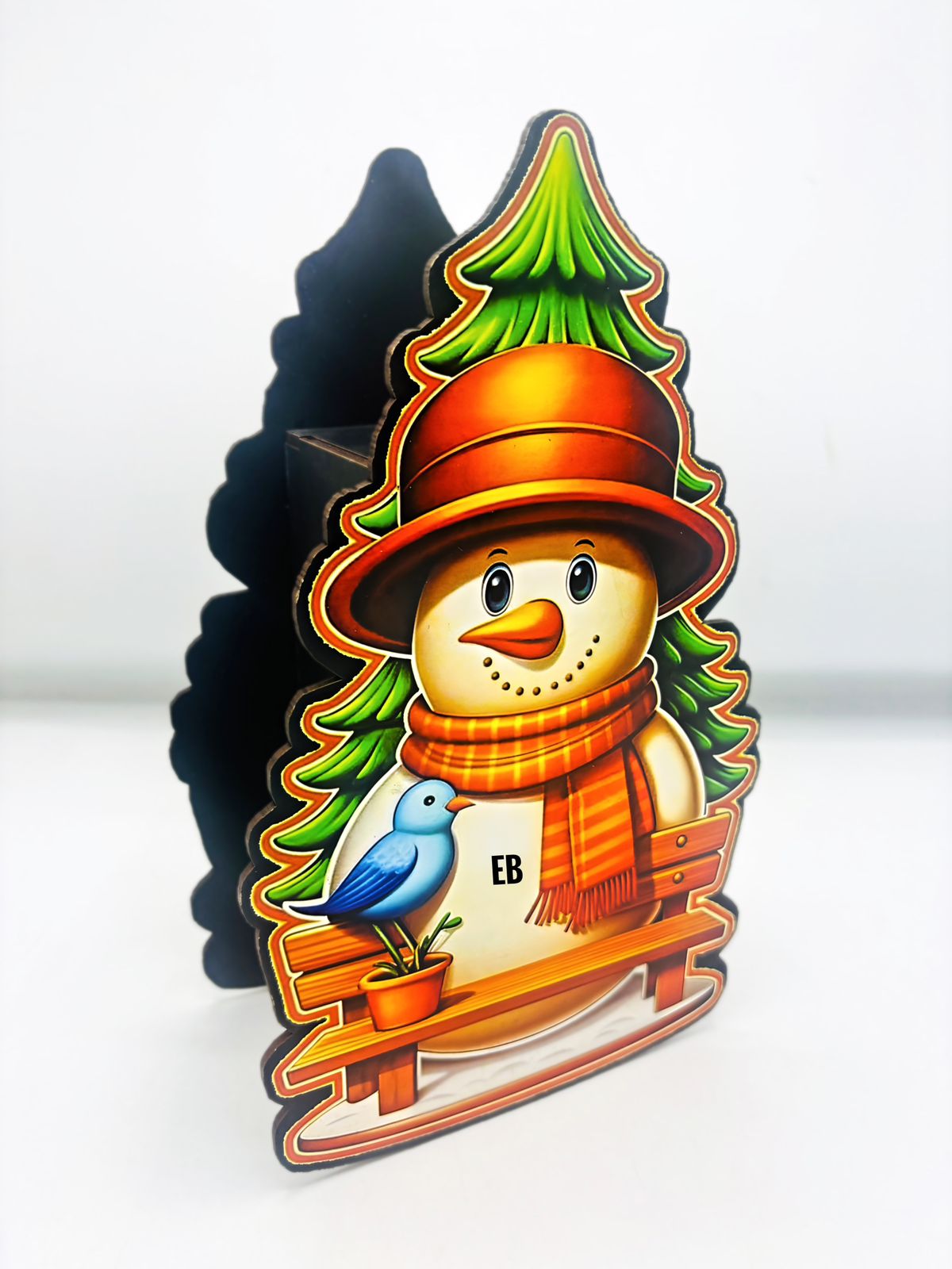 Echo Boomers MDF 3D Santa Money Bank – Kids & Student Coin Savings Box | Christmas Gift