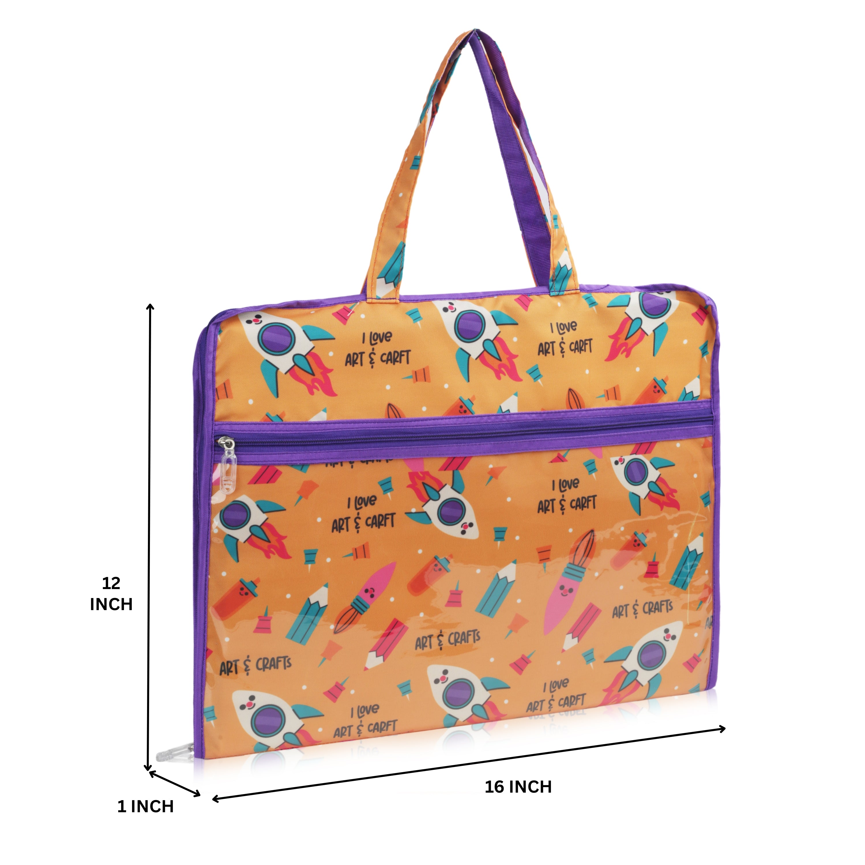 Echo Boomers Multipurpose Folder Bag | Stationery Organizer & Document File Bag with Multiple Compartments
