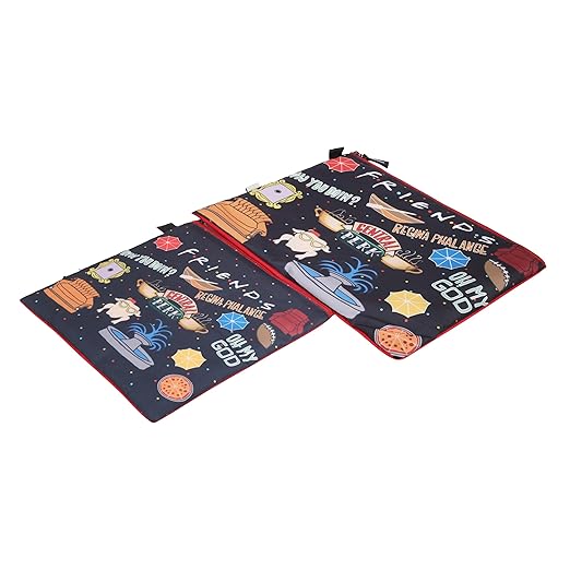 Echo Boomers Emoji's Printed Twin Folder Set | Padded & Waterproof