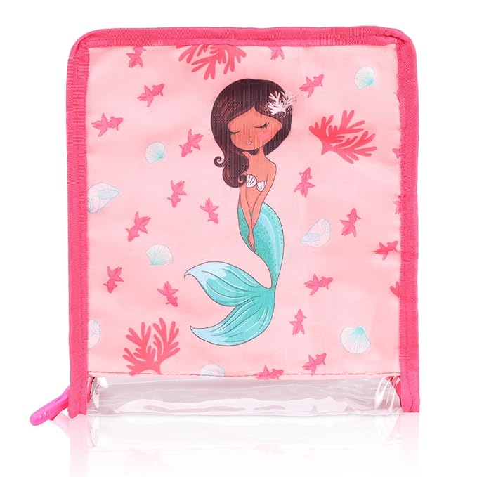 Echo Boomers Mermaid 4-Piece Organizer Set - Pink, Packing Cubes with Unique Print